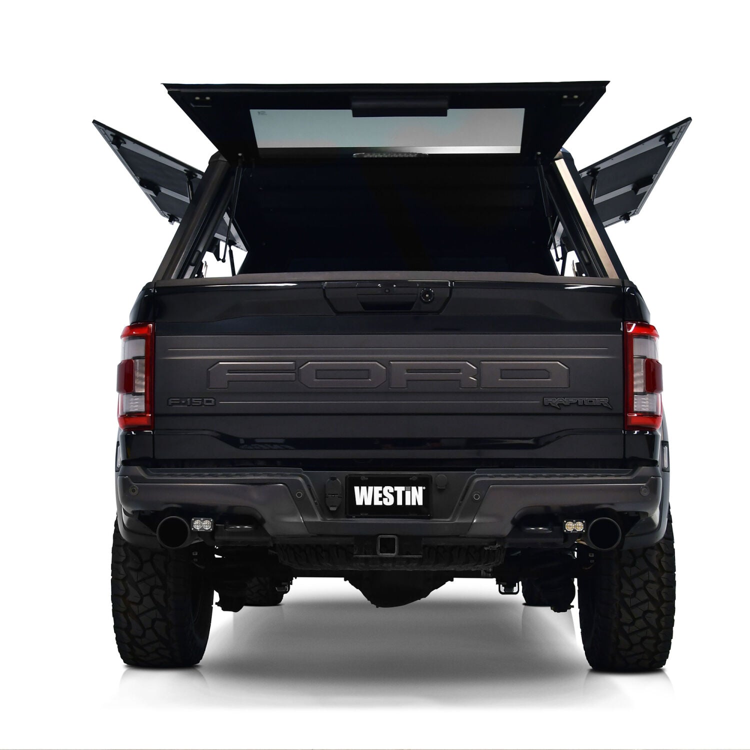 Ford F-150 2015-2026, Westin EXP Truck Cap With Sliding Front Glass, 67.1in Bed, Matte Black, view 7