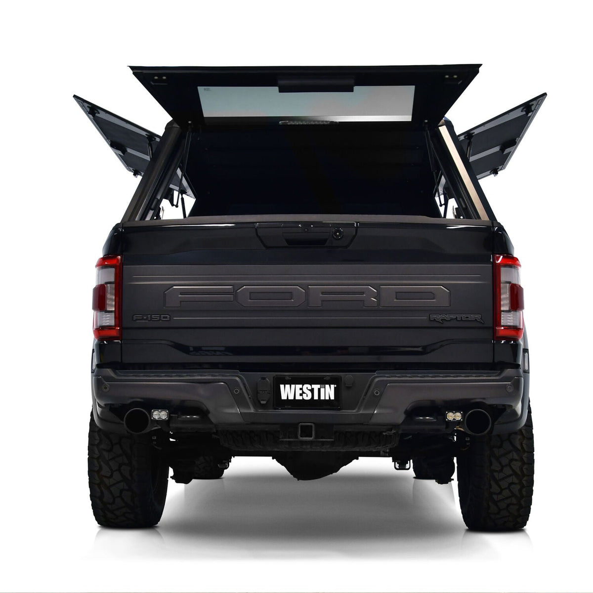 Ford F-150 2015-2026, Westin EXP Truck Cap With Sliding Front Glass, 67.1in Bed, Matte Black, view 7