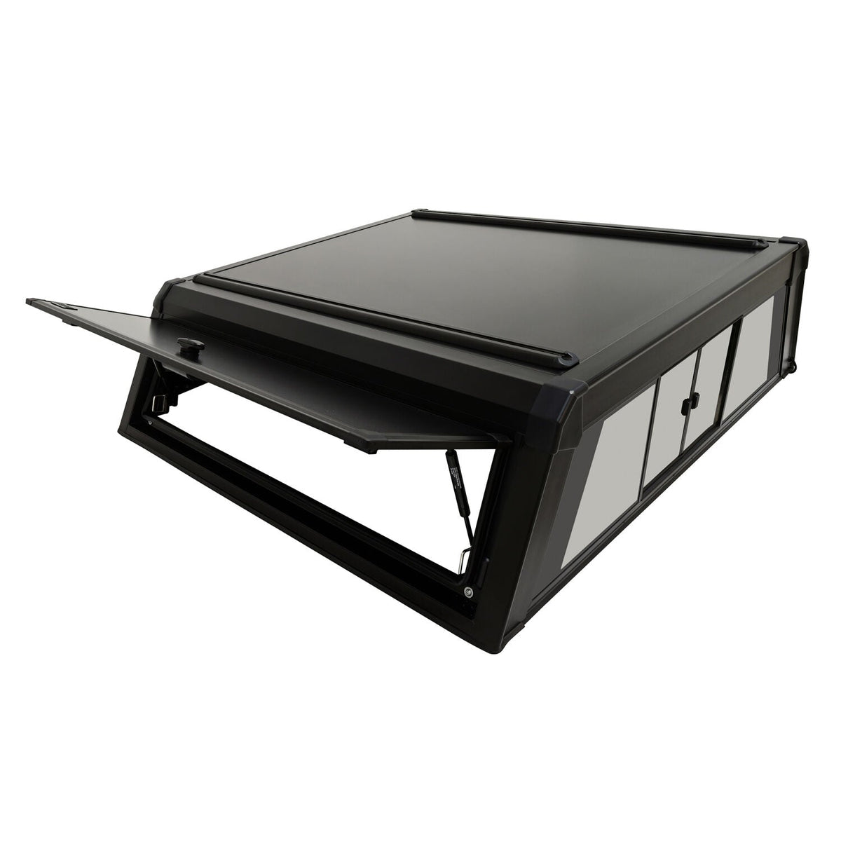 Chevrolet Colorado & GMC Canyon 2023-2026, Westin EXP Truck Cap with Sliding Front Glass, 61.7in Bed, Matte Black, view 7