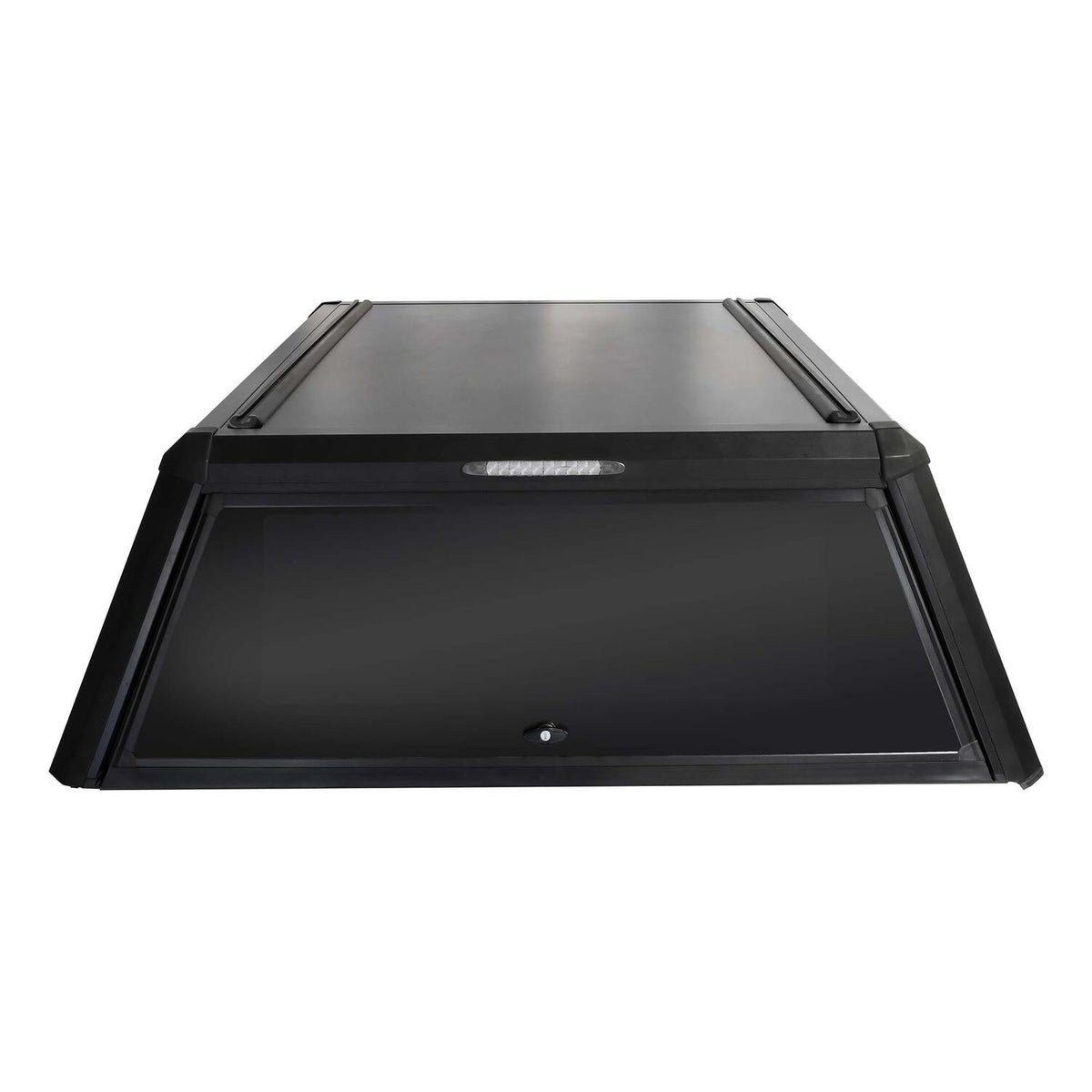 Toyota Tacoma 3rd Gen 2016-2023, Westin EXP Truck Cap with Solid Front Glass, 73.7in Bed, Matte Black, view 2