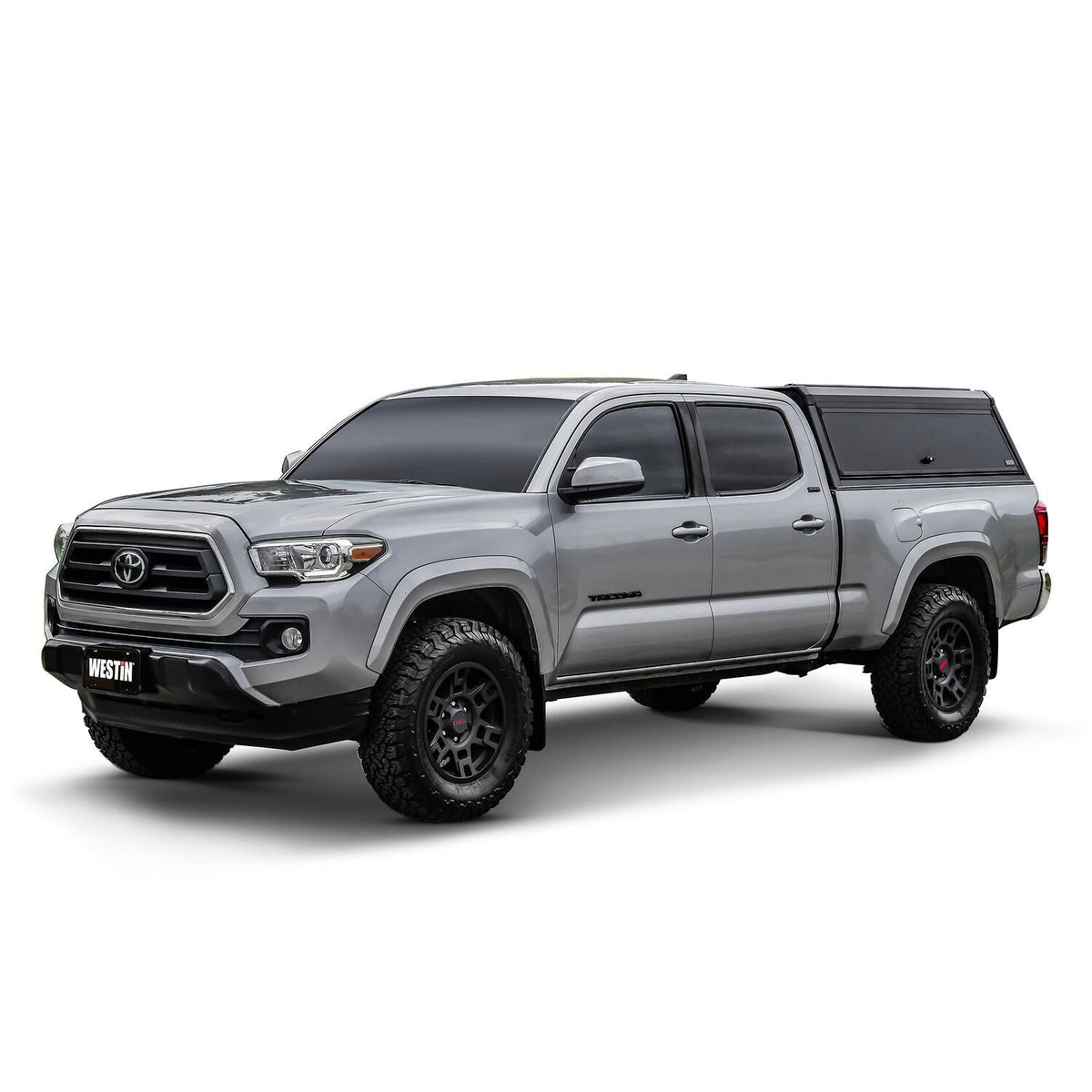 Toyota Tacoma 3rd Gen 2016-2023, Westin EXP Truck Cap with Solid Front Glass, 73.7in Bed, Matte Black, view 11