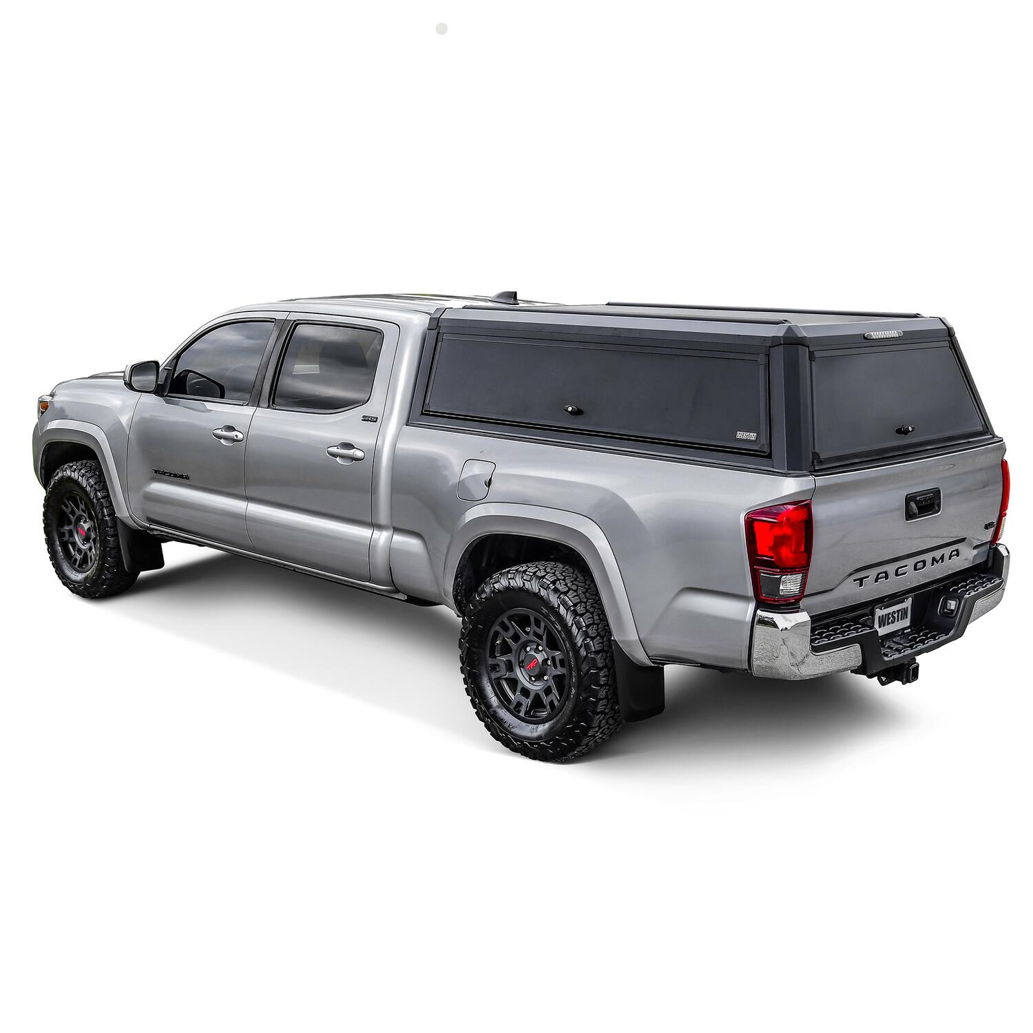 Toyota Tacoma 3rd Gen 2016-2023, Westin EXP Truck Cap with Solid Front Glass, 73.7in Bed, Matte Black, view 12
