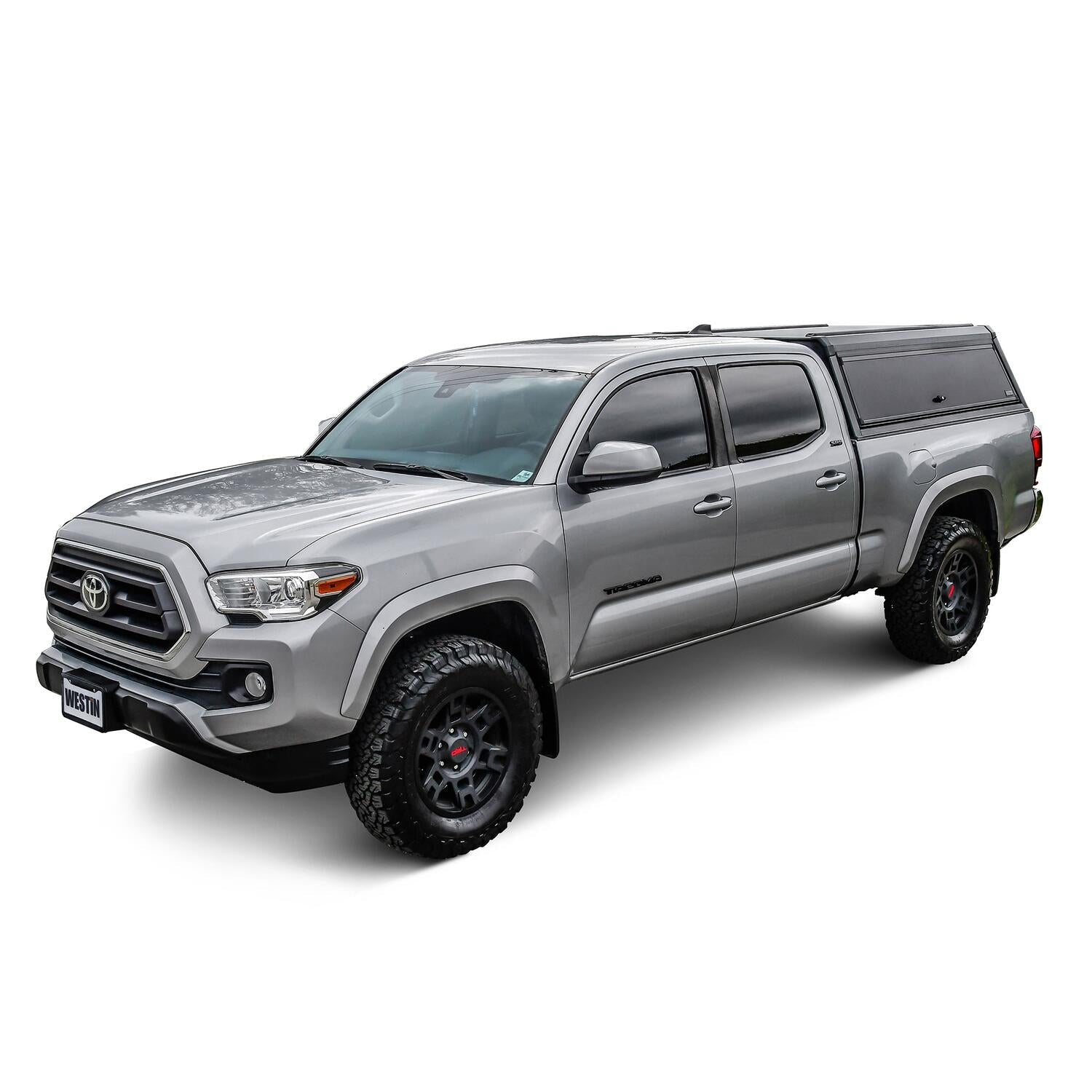 Toyota Tacoma 3rd Gen 2016-2023, Westin EXP Truck Cap with Solid Front Glass, 73.7in Bed, Matte Black, view 19