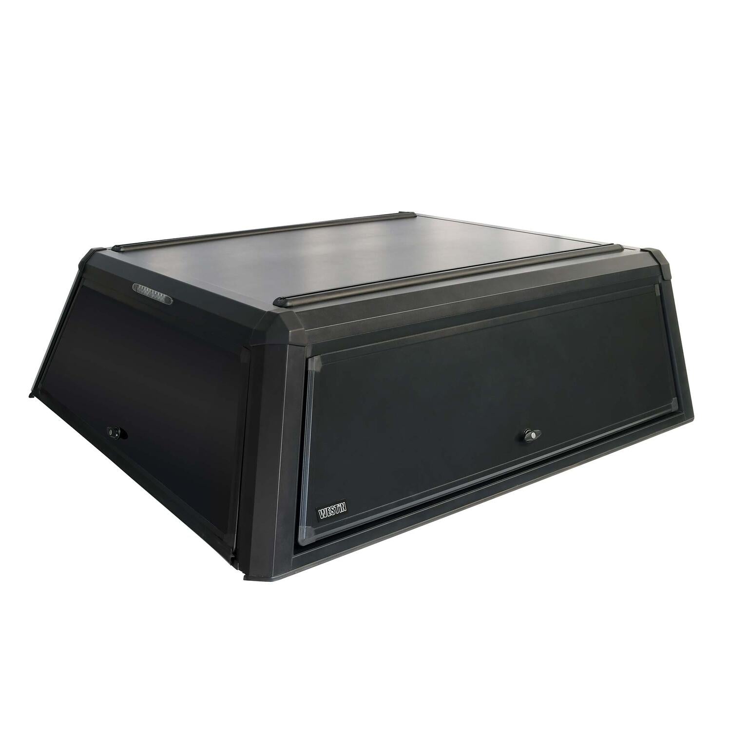 Ram 1500 2019-2026, Westin EXP Truck Cap with Solid Front Glass, 67.4in Bed, Matte Black, view 3
