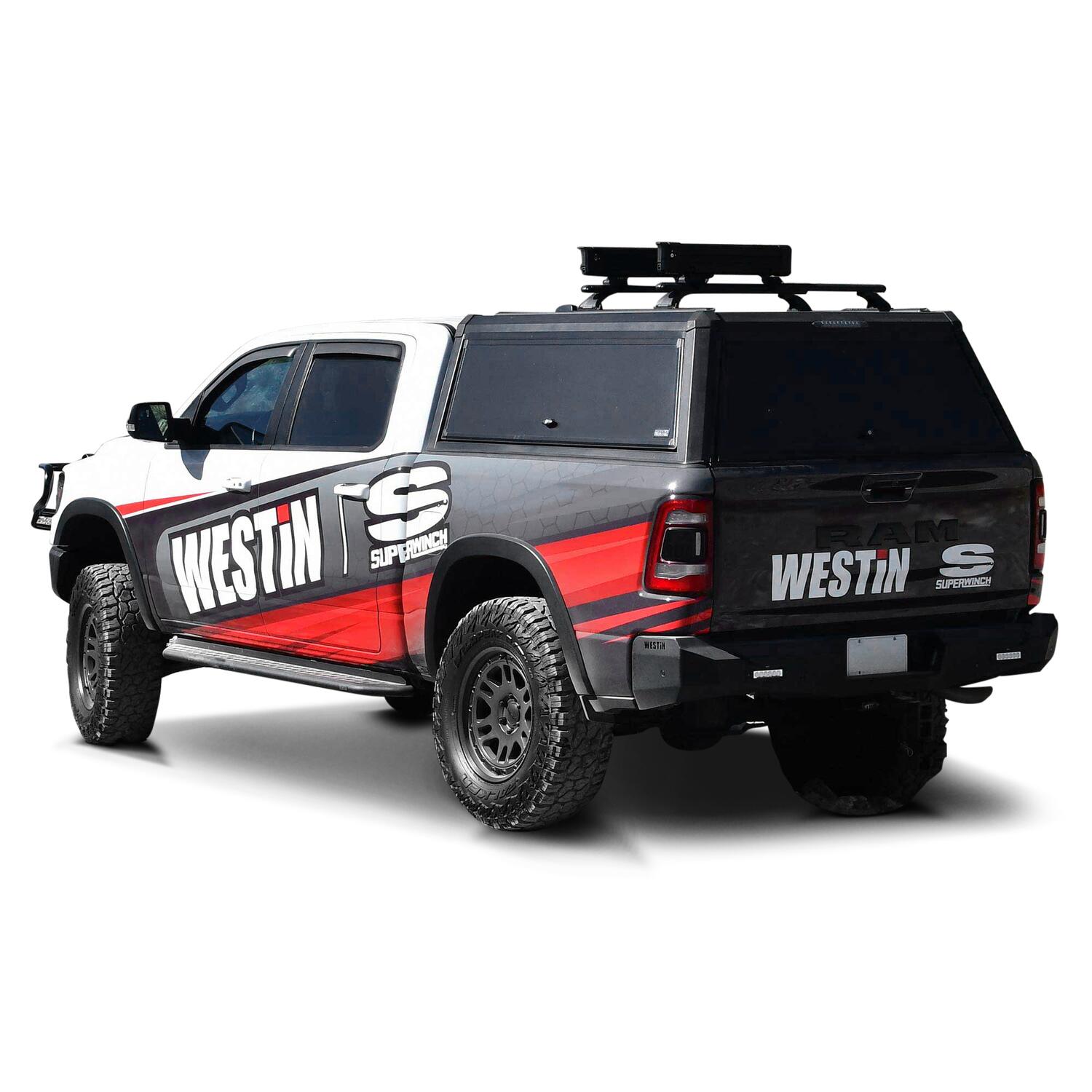 Ram 1500 2019-2026, Westin EXP Truck Cap with Solid Front Glass, 67.4in Bed, Matte Black