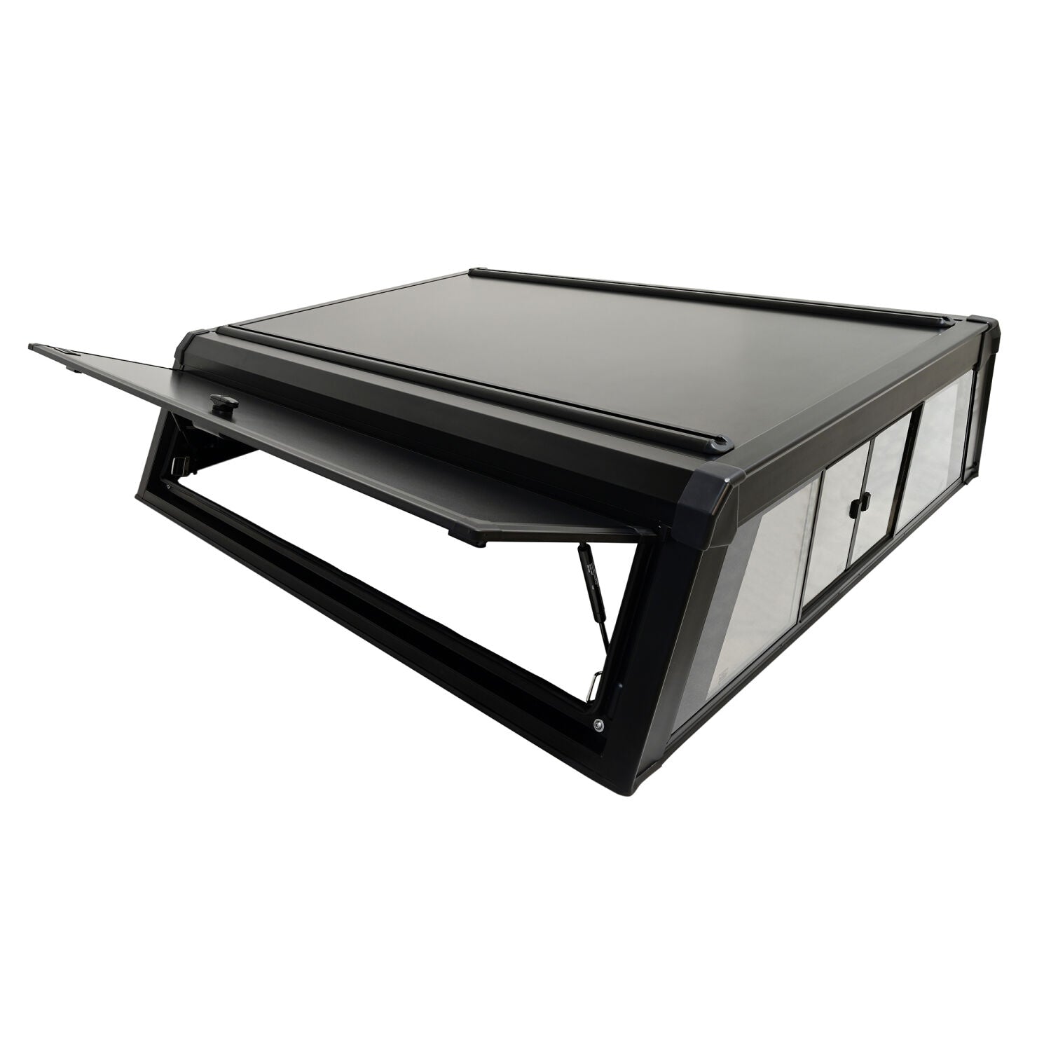 Ford F-150 2015-2026, Westin EXP Truck Cap With Sliding Front Glass, 78.9in Bed, Matte Black, view 7