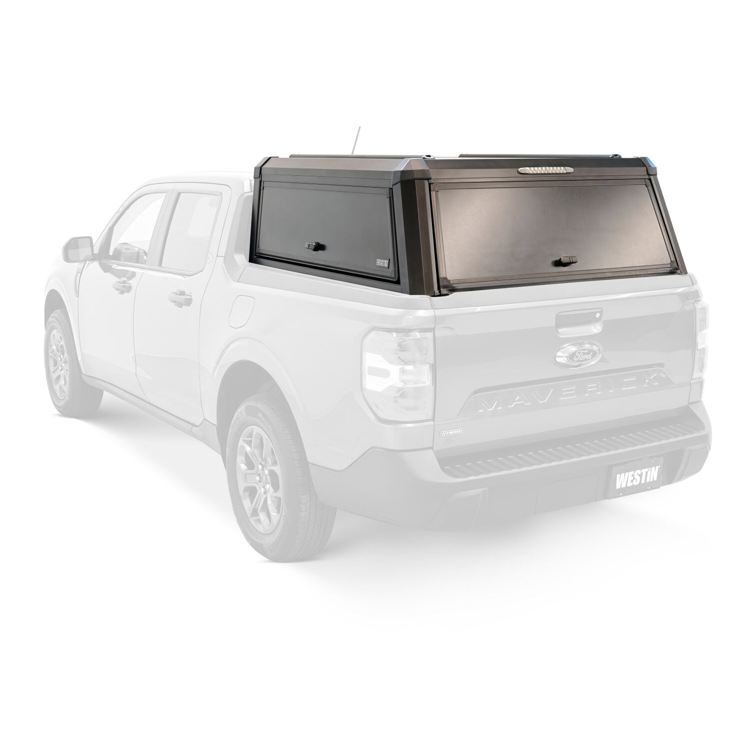 Ford Maverick 2022-2026, Westin EXP Truck Cap Hi-Top with Solid Front Glass, Matte Black