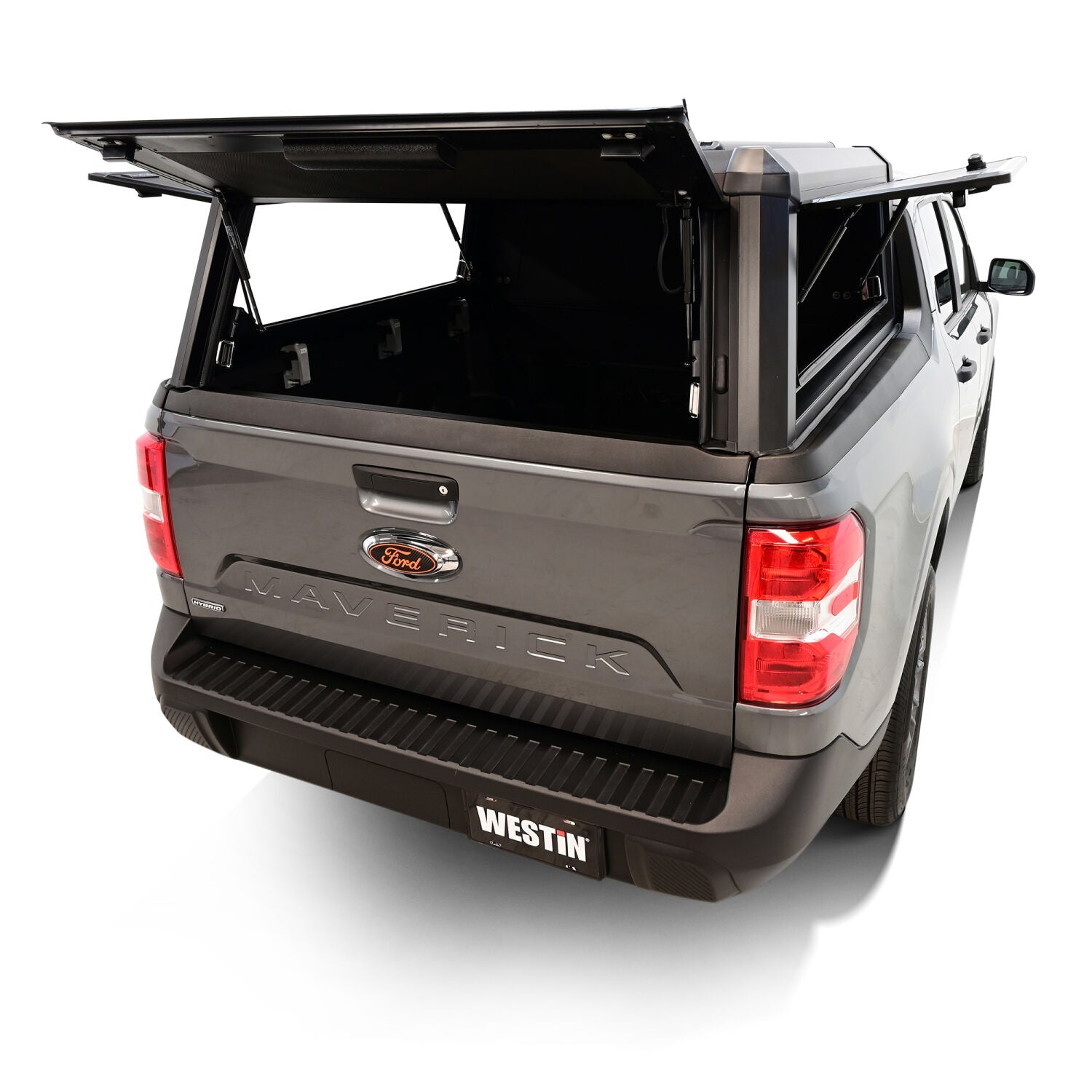 Ford Maverick 2022-2026, Westin EXP Truck Cap Hi-Top with Solid Front Glass, Matte Black, view 16