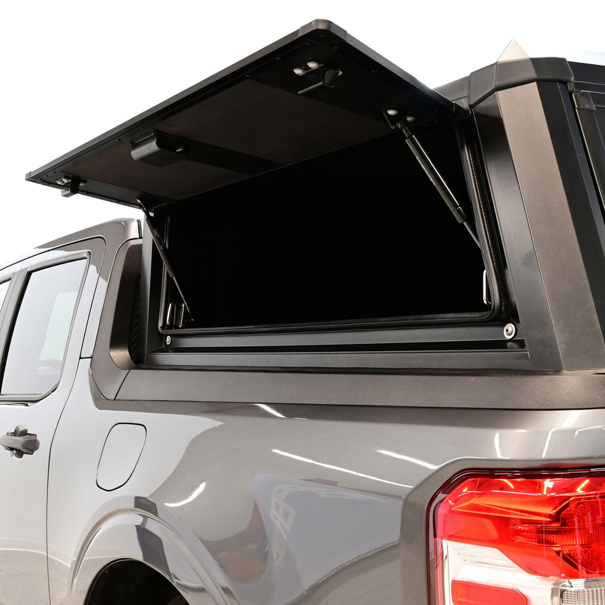 Ford Maverick 2022-2026, Westin EXP Truck Cap Hi-Top with Solid Front Glass, Matte Black, view 17