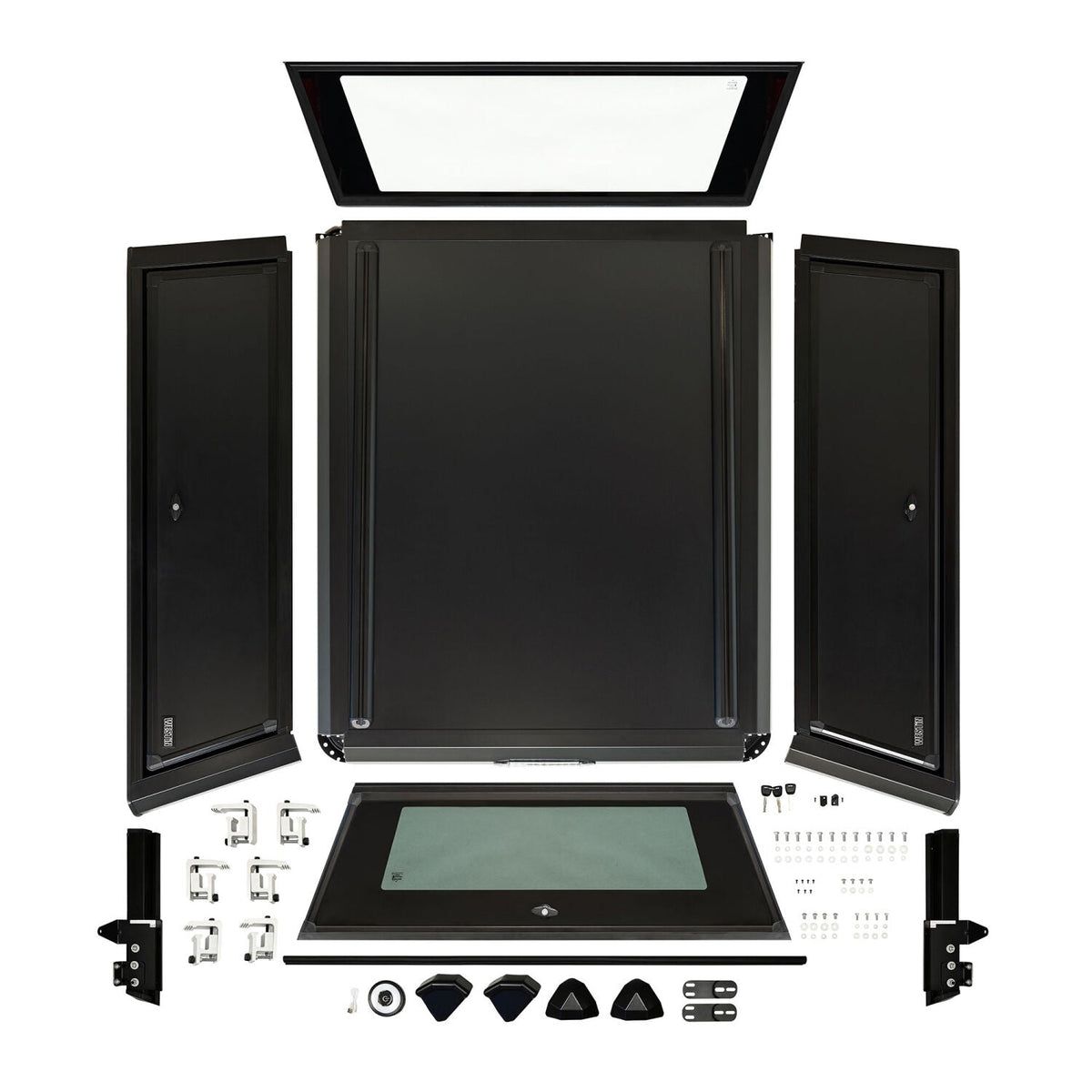 Ford Maverick 2022-2026, Westin EXP Truck Cap Hi-Top with Solid Front Glass, Matte Black, view 9
