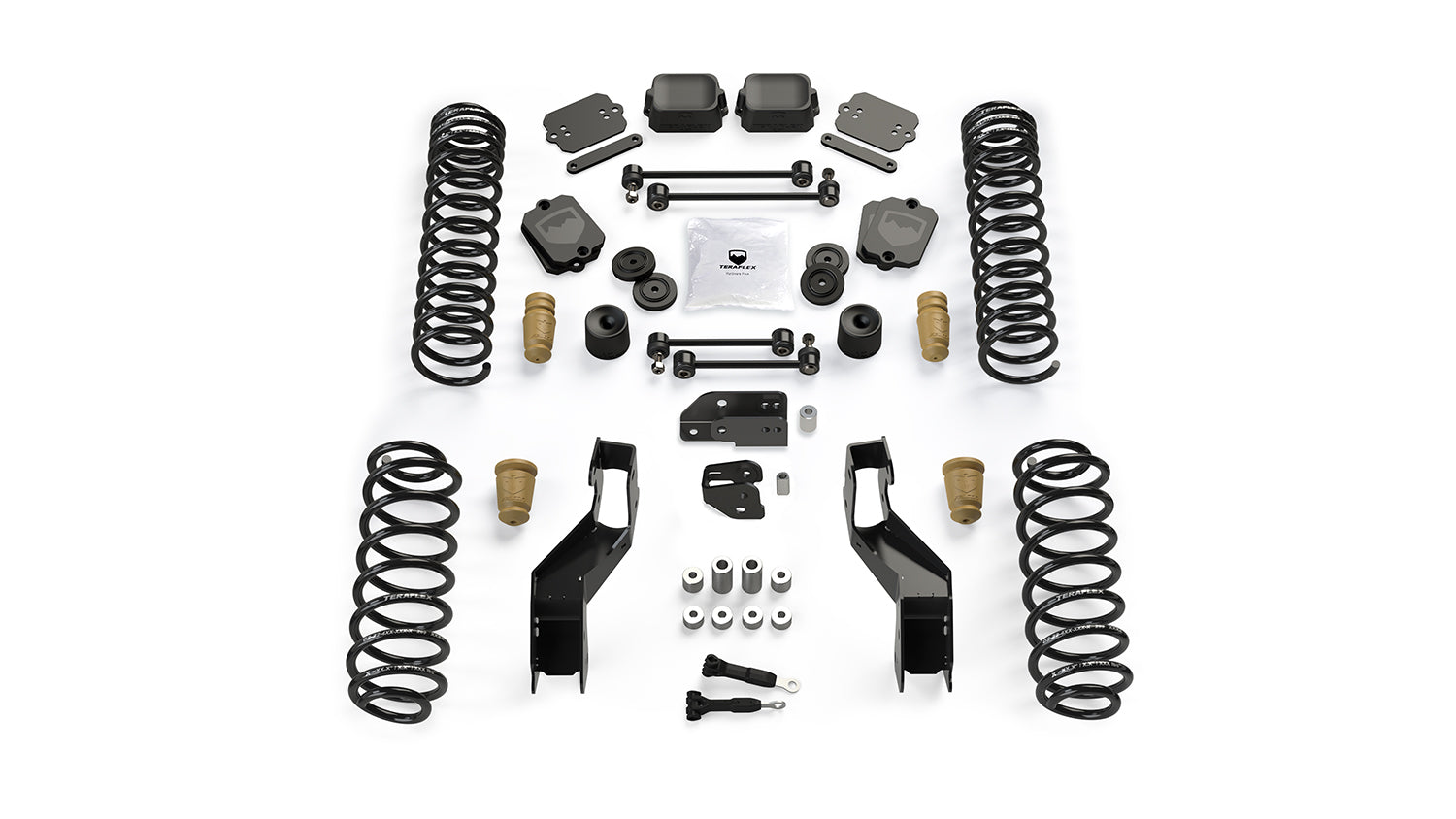 Jeep Wrangler JK/JL 2-Door 2007-2026, TeraFlex 4.5in Sport ST4 Suspension System, No Shocks