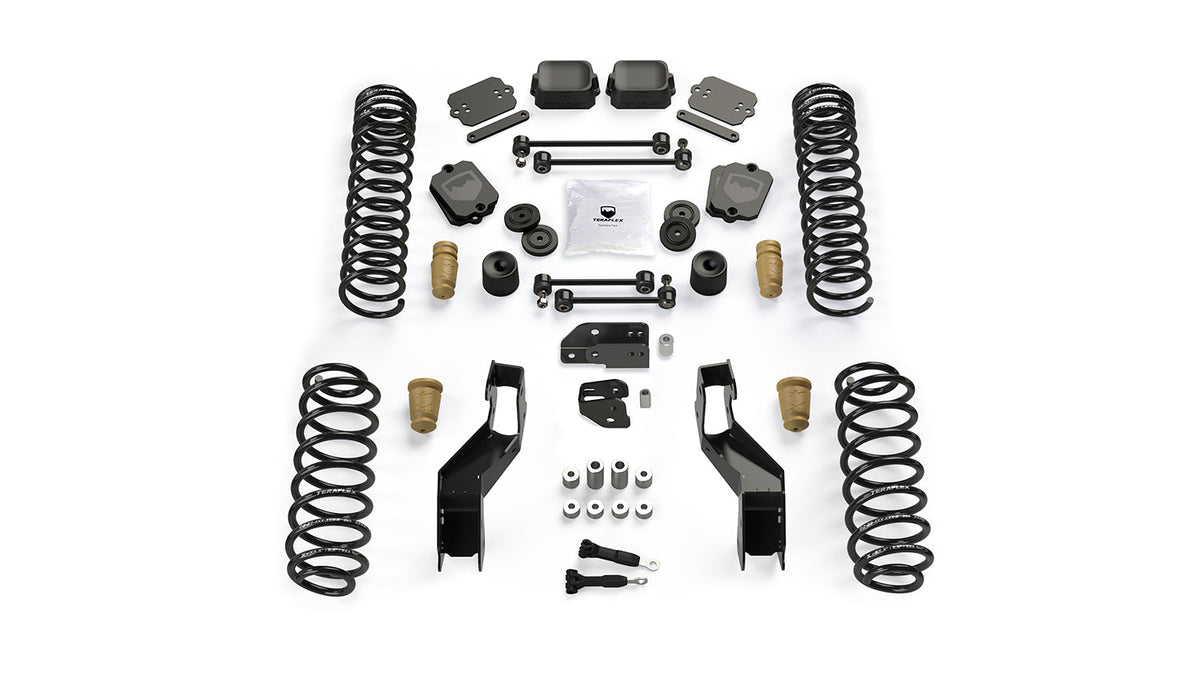 Jeep Wrangler JK/JL 2-Door 2007-2026, TeraFlex 4.5in Sport ST4 Suspension System, No Shocks