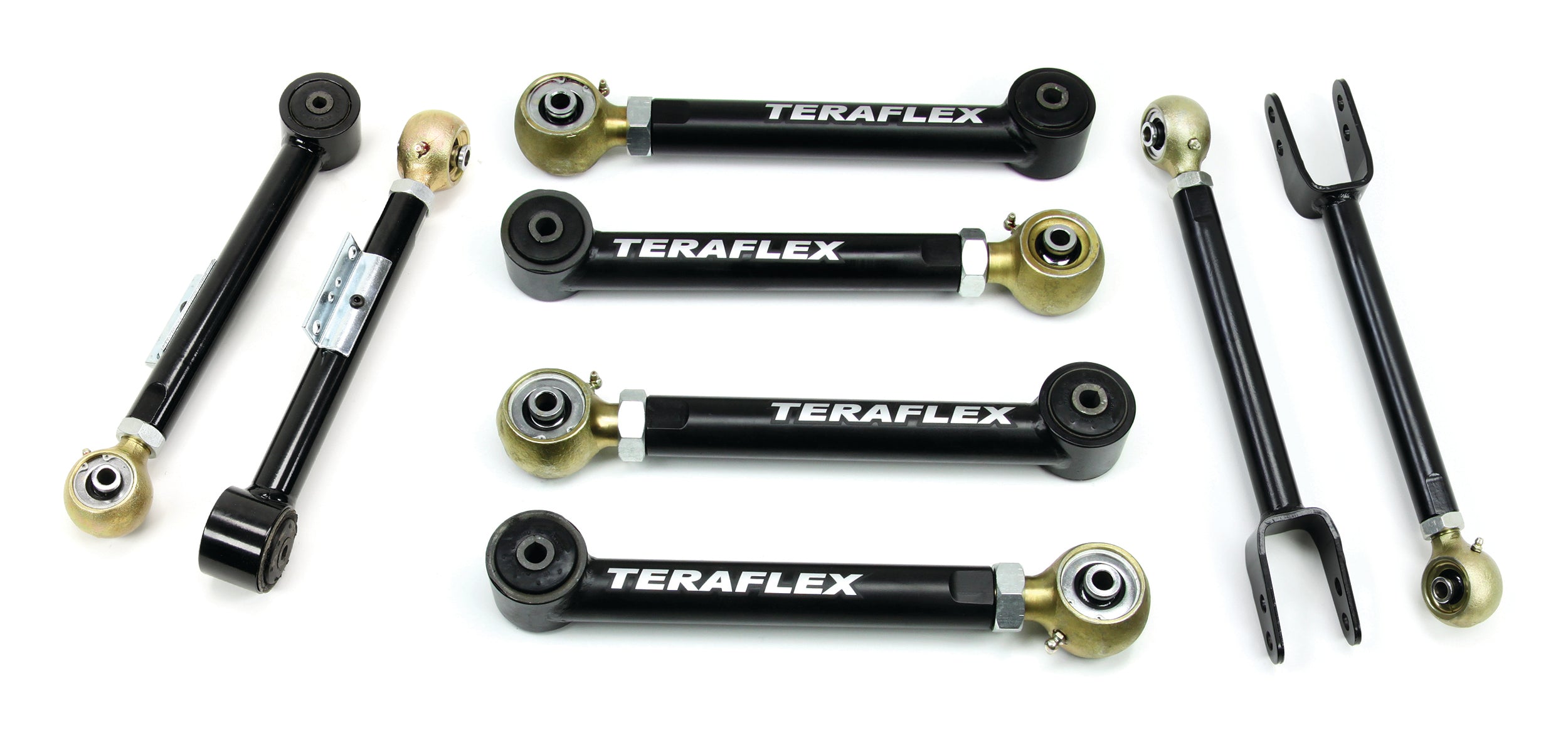 Jeep Wrangler TJ 1997-2006 & Grand Cherokee ZJ 1997-1998, TeraFlex Short Control Arm Kit, 8-Arm, 0-4in Lift