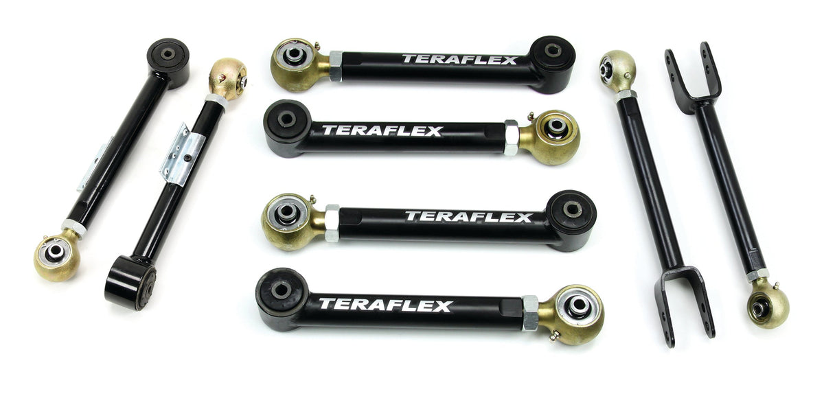 Jeep Wrangler TJ 1997-2006 & Grand Cherokee ZJ 1997-1998, TeraFlex Short Control Arm Kit, 8-Arm, 0-4in Lift