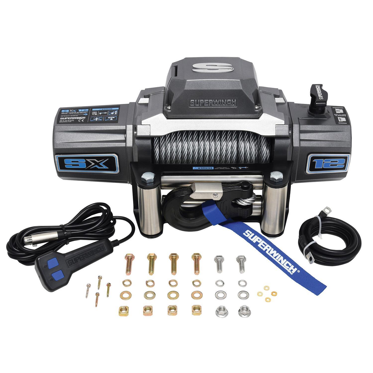 Superwinch SX12 Winch, 12,000 lb, 12V DC, view 4