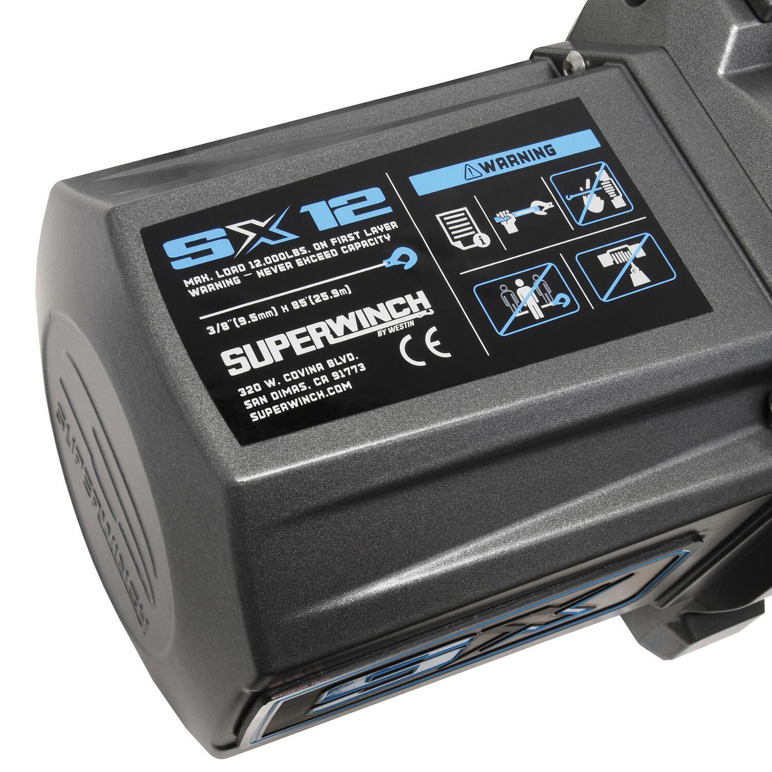 Superwinch SX12 Winch, 12,000 lb, 12V DC, view 6