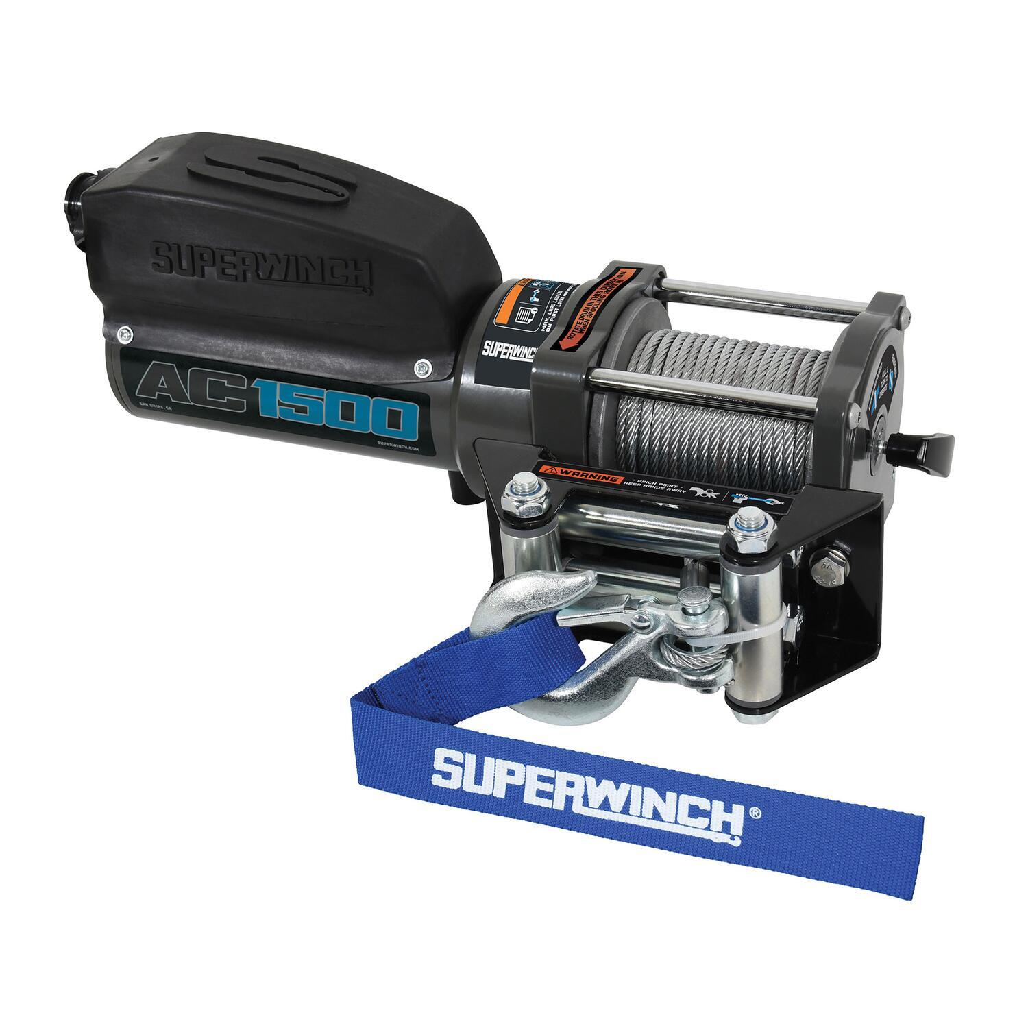 Superwinch AC 1500 Winch, 1,500 lb, 120V AC, view 2