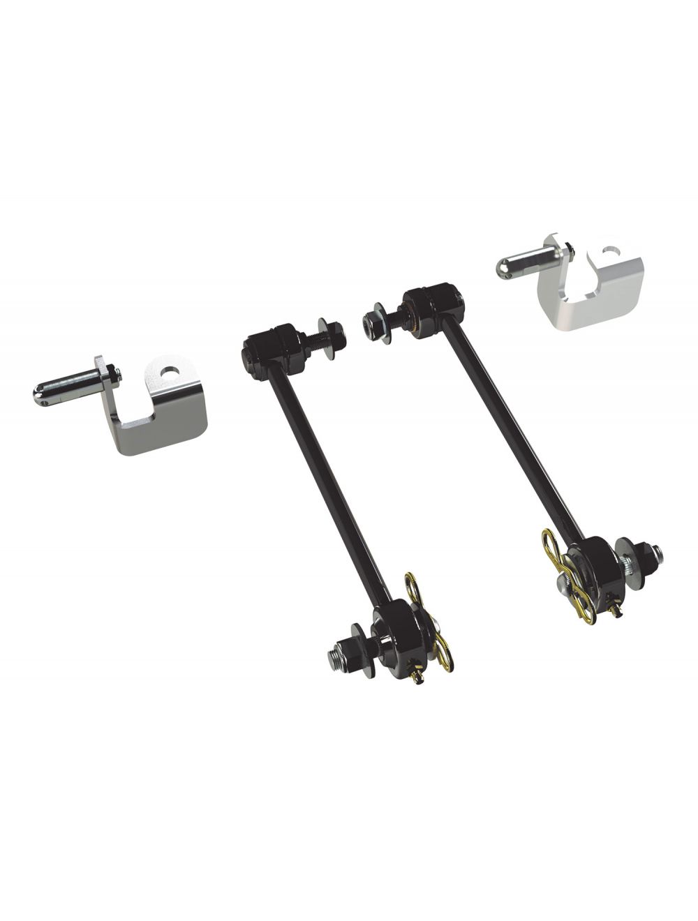 Jeep Wrangler JK 2007-2018, TeraFlex 8.5in Front Sway Bar Quick Disconnect Kit, 0-2.5in Lift