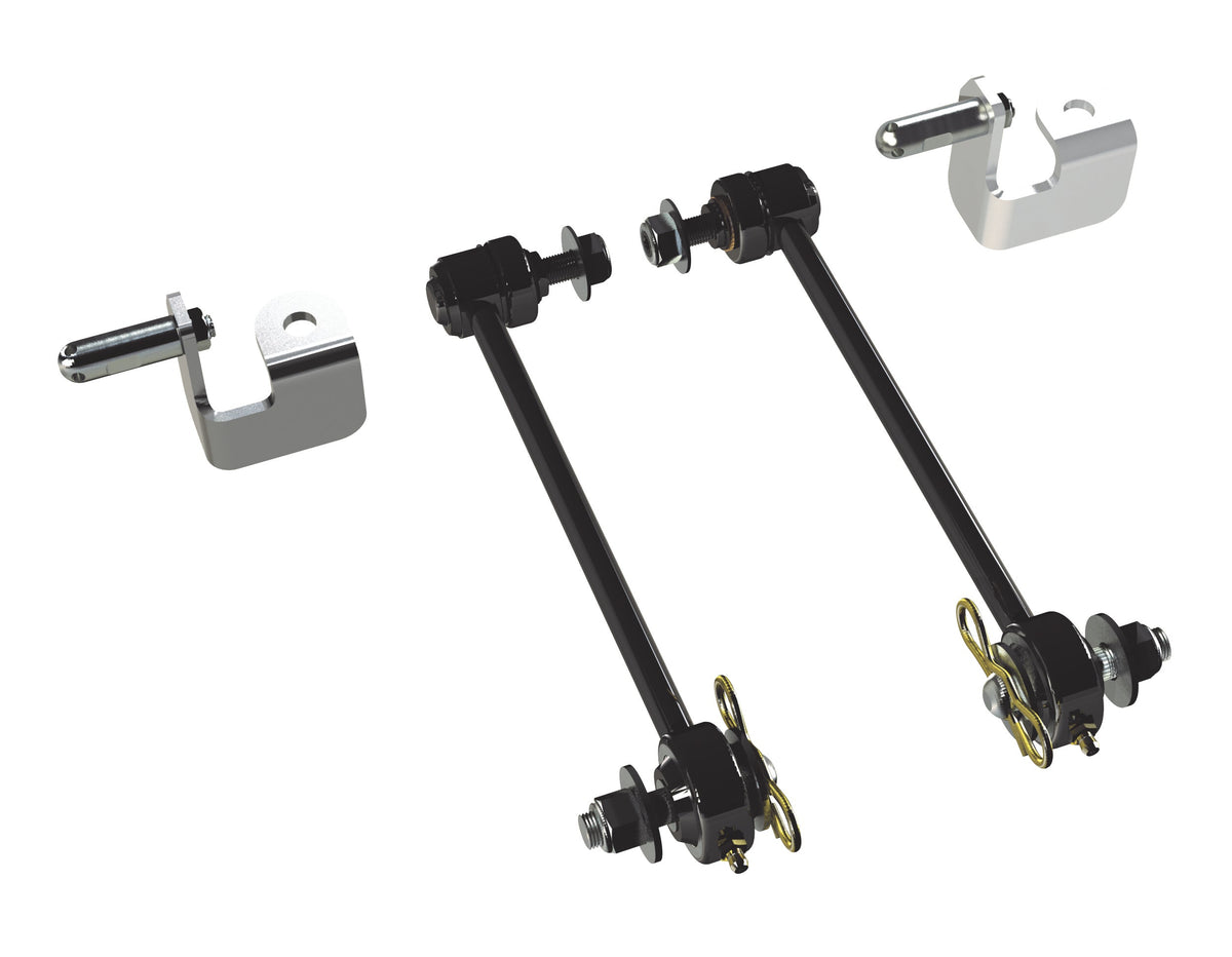 Jeep Wrangler JK 2007-2018, TeraFlex 12.25in Front Sway Bar Quick Disconnect Kit, 6in Lift