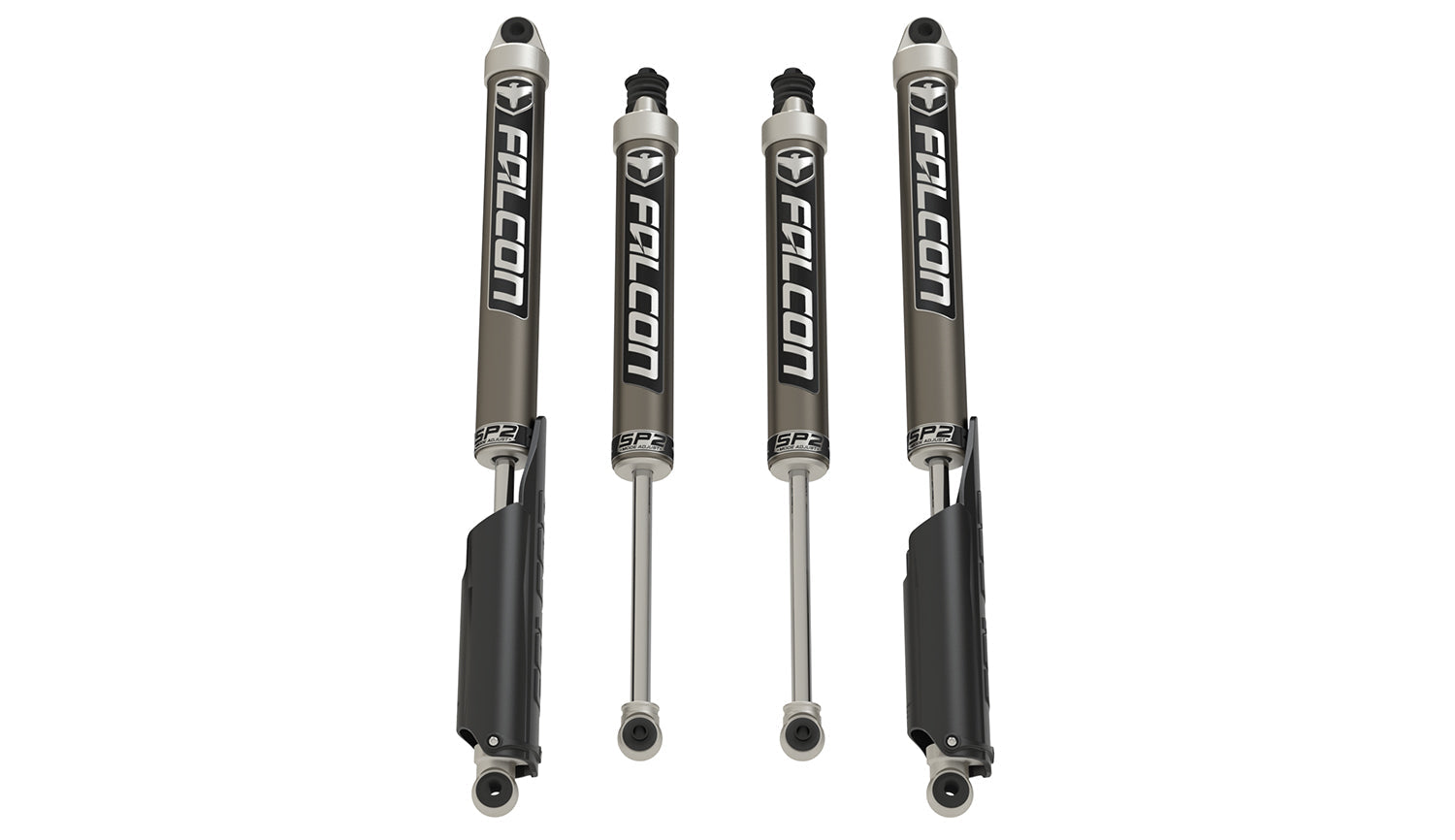 Ford F-250 Super Duty 4x4 2017-2026, Falcon Sport Shock Kit, 0-2in Level