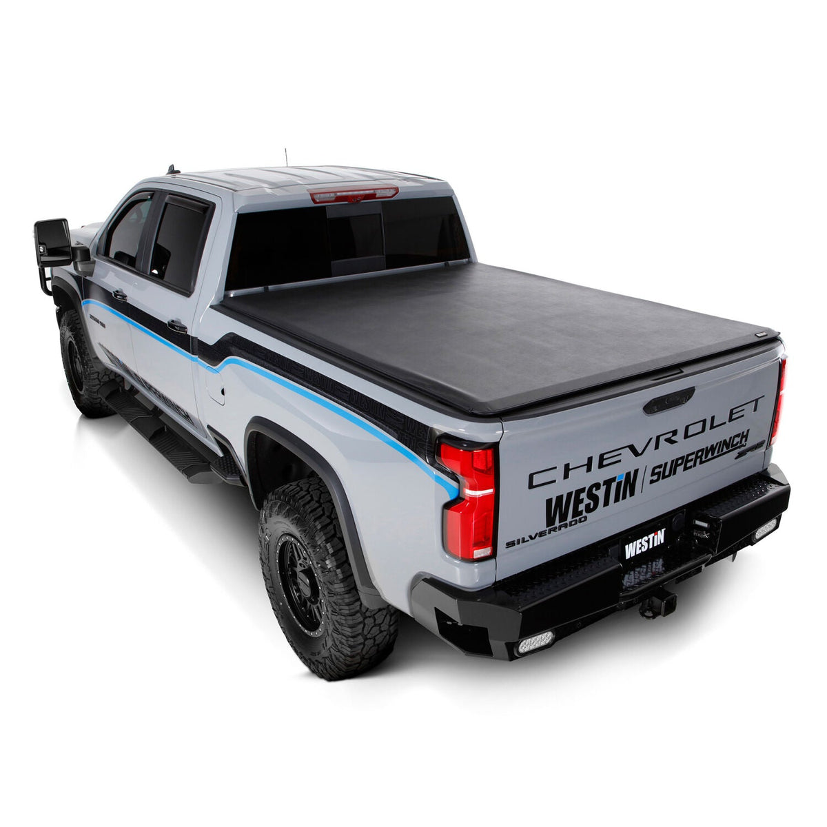 Chevrolet Silverado 2500 HD/3500 HD & GMC Sierra 2500 HD/3500 HD 2020-2026, Westin Soft Roll-Up Tonneau Cover, 82.2in Bed, view 9