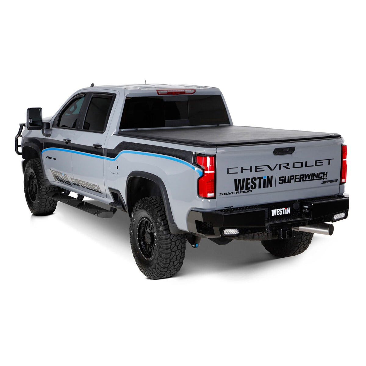 Chevrolet Silverado 2500 HD/3500 HD & GMC Sierra 2500 HD/3500 HD 2020-2026, Westin Soft Roll-Up Tonneau Cover, 82.2in Bed, view 11