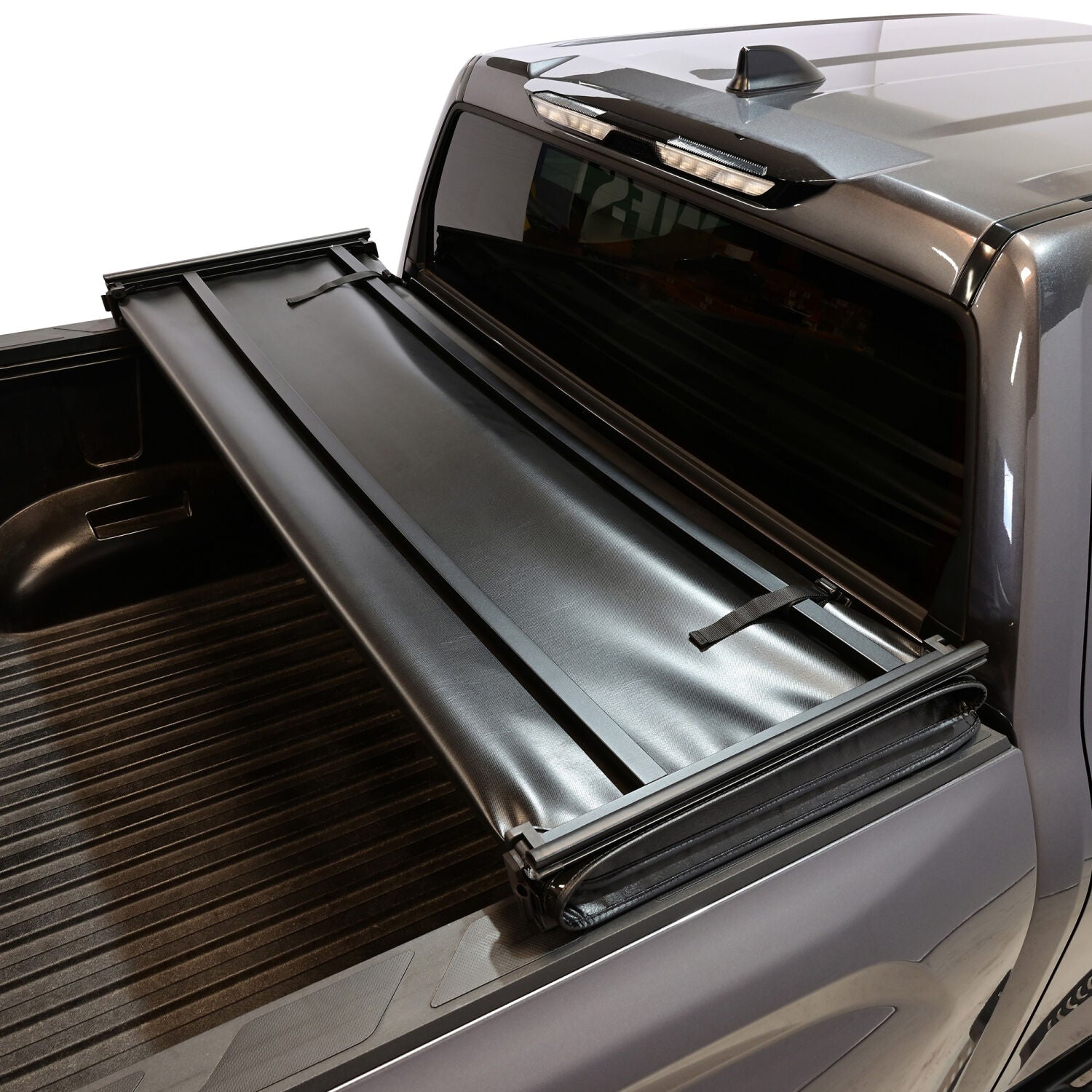 Toyota Tundra 3rd Gen 2022-2026, Westin Soft Tri-Fold Tonneau Cover, 66.7in Bed, view 11
