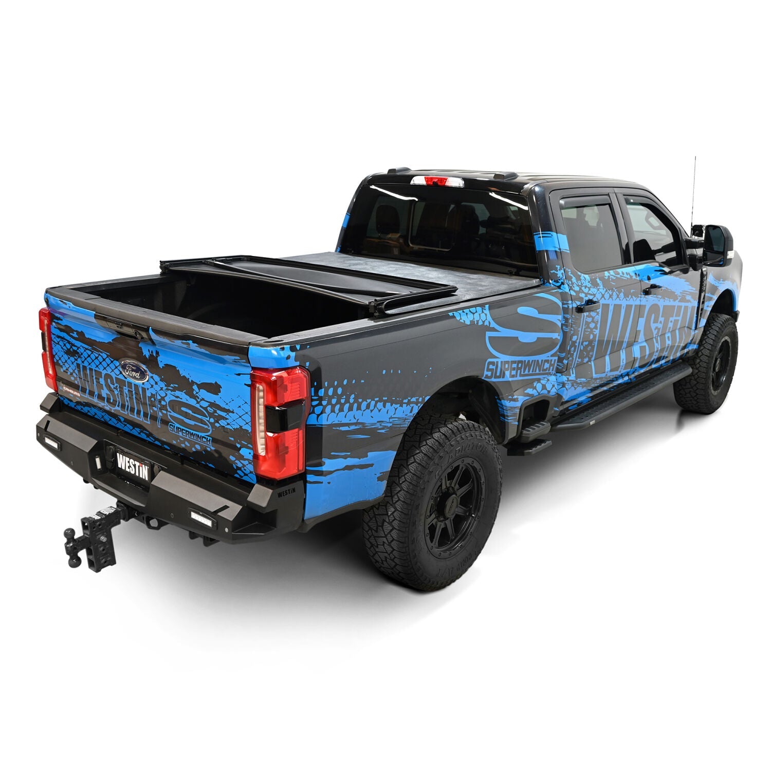 Ford F-250/F-350 Super Duty 2017-2026, Westin Soft Tri-Fold Tonneau Cover, 81.9in Bed, view 9
