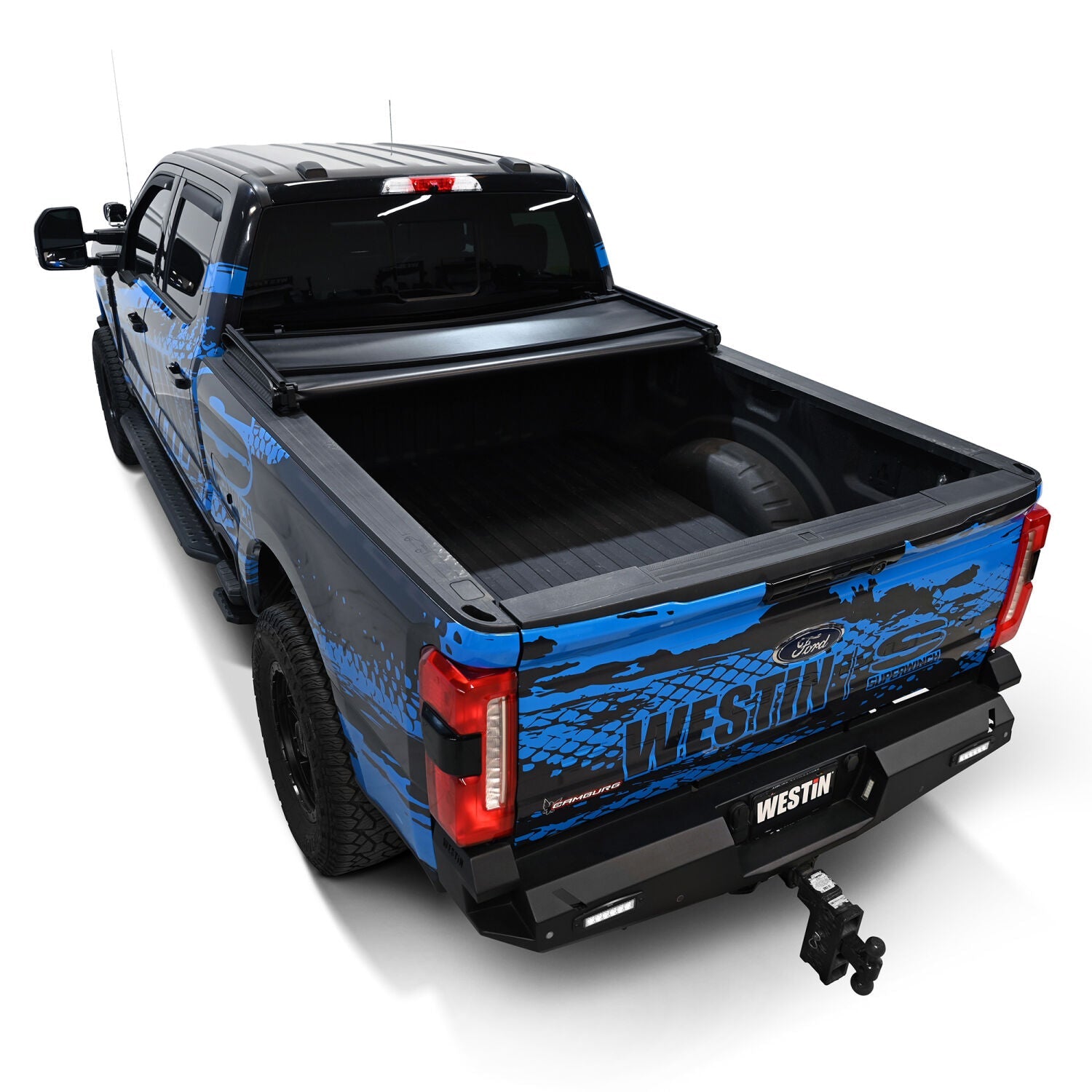 Ford F-250/F-350 Super Duty 2017-2026, Westin Soft Tri-Fold Tonneau Cover, 81.9in Bed, view 18