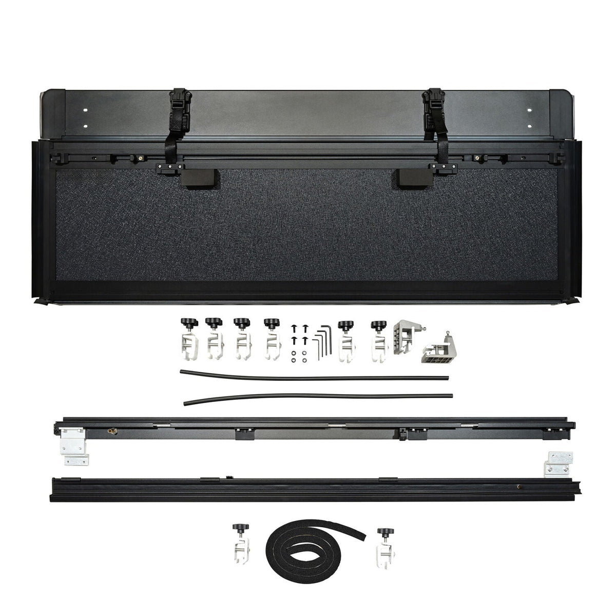 Toyota Tacoma 3rd Gen 2016-2023, Westin Hard Tri-Fold Tonneau Cover, 60.5in Bed, Black, view 10