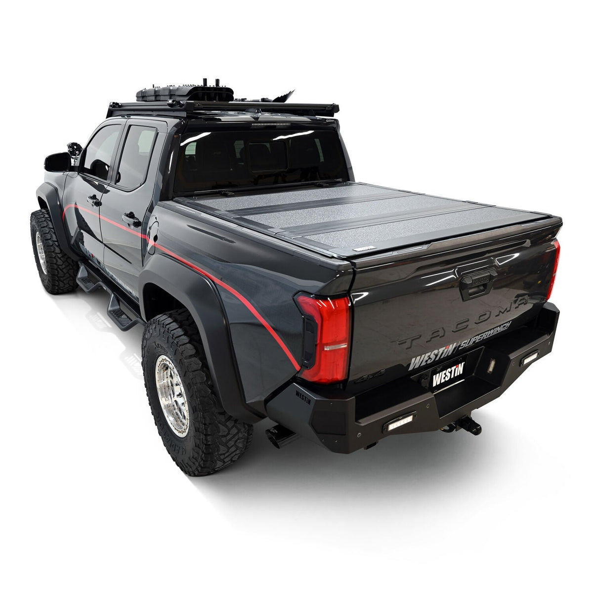 Toyota Tacoma 4th Gen 2024-2026, Westin Hard Tri-Fold Tonneau Cover, 60.3in Bed, Black