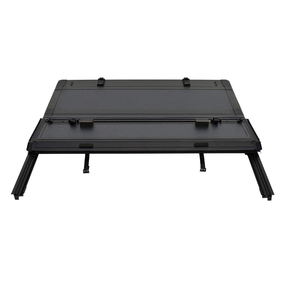 Chevrolet Silverado 1500 & GMC Sierra 1500 2014-2018, Westin Hard Tri-Fold Tonneau Cover, 69.3in Bed, Black, view 6