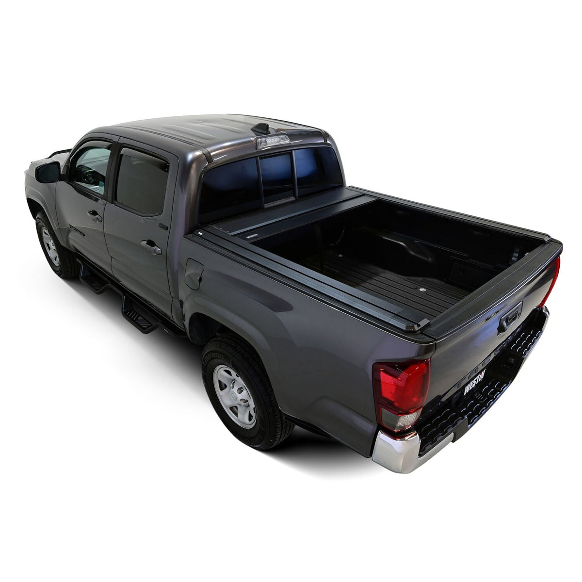 Toyota Tacoma 3rd Gen 2016-2023, Westin Manual Retractable Tonneau Cover, 60.5in Bed, Black, view 16