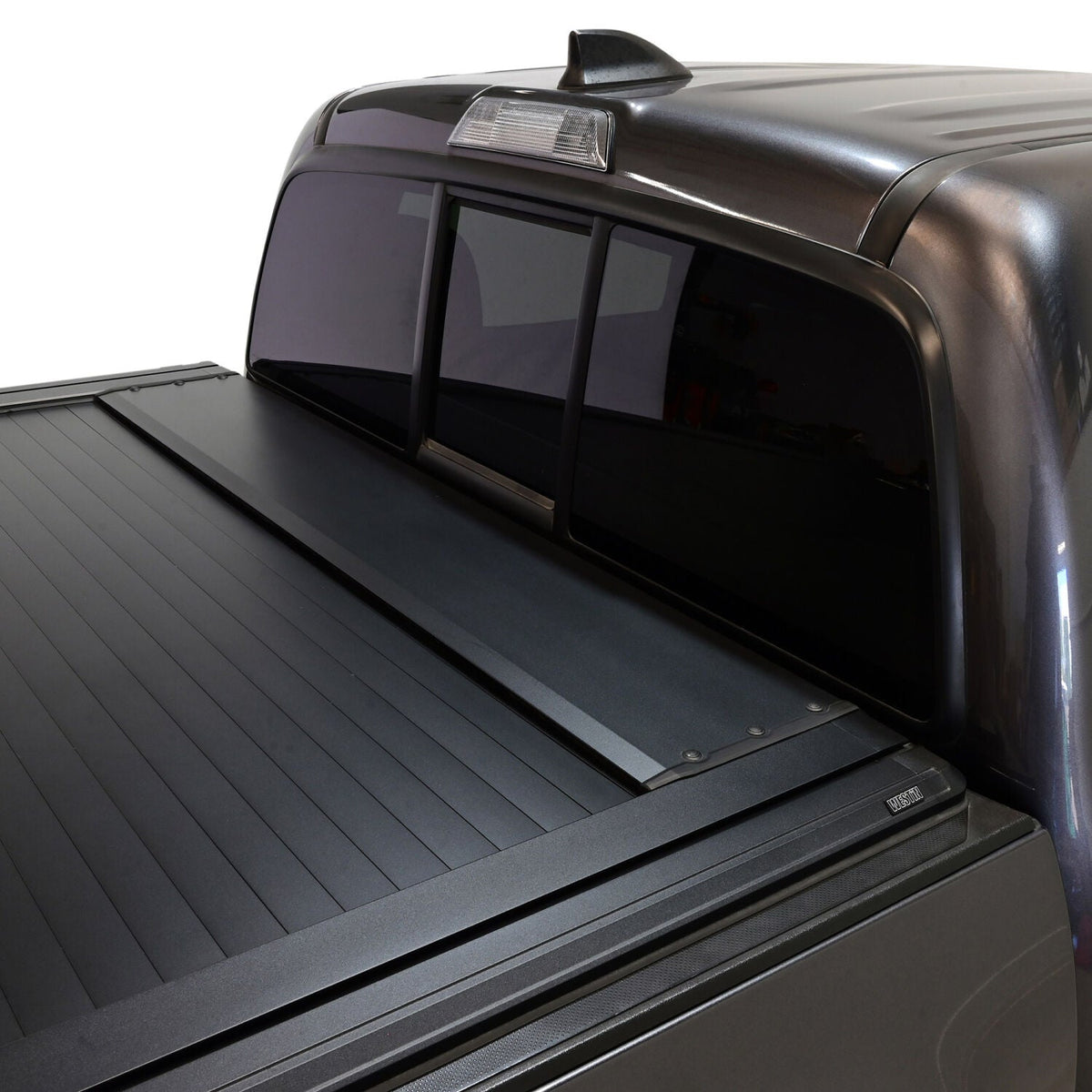 Toyota Tacoma 3rd Gen 2016-2023, Westin Manual Retractable Tonneau Cover, 60.5in Bed, Black, view 19
