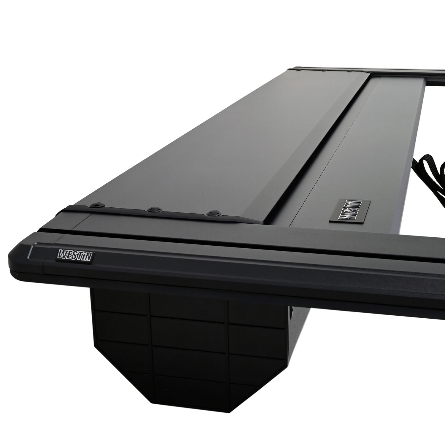 Toyota Tacoma 3rd Gen 2016-2023, Westin Manual Retractable Tonneau Cover, 60.5in Bed, Black, view 8