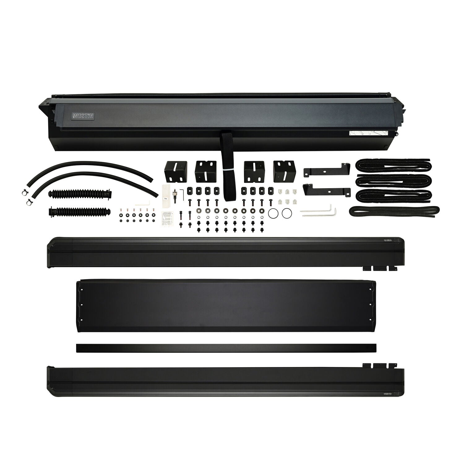 Toyota Tacoma 3rd Gen 2016-2023, Westin Manual Retractable Tonneau Cover, 60.5in Bed, Black, view 12