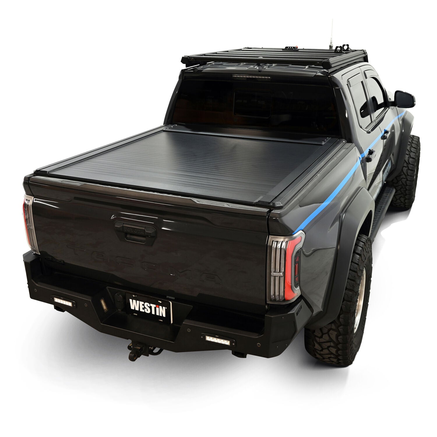 Toyota Tacoma 4th Gen 2024-2026, Westin Manual Retractable Tonneau Cover, 60.3in Bed, Black, view 15
