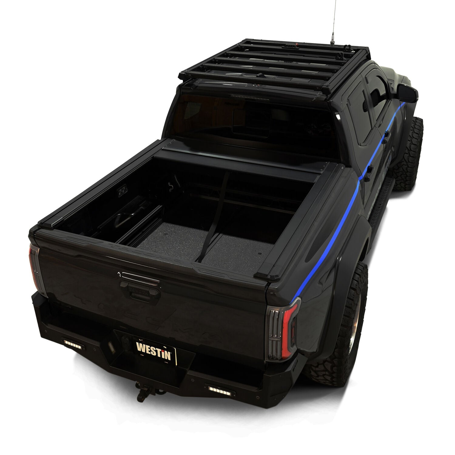 Toyota Tacoma 4th Gen 2024-2026, Westin Manual Retractable Tonneau Cover, 60.3in Bed, Black, view 18