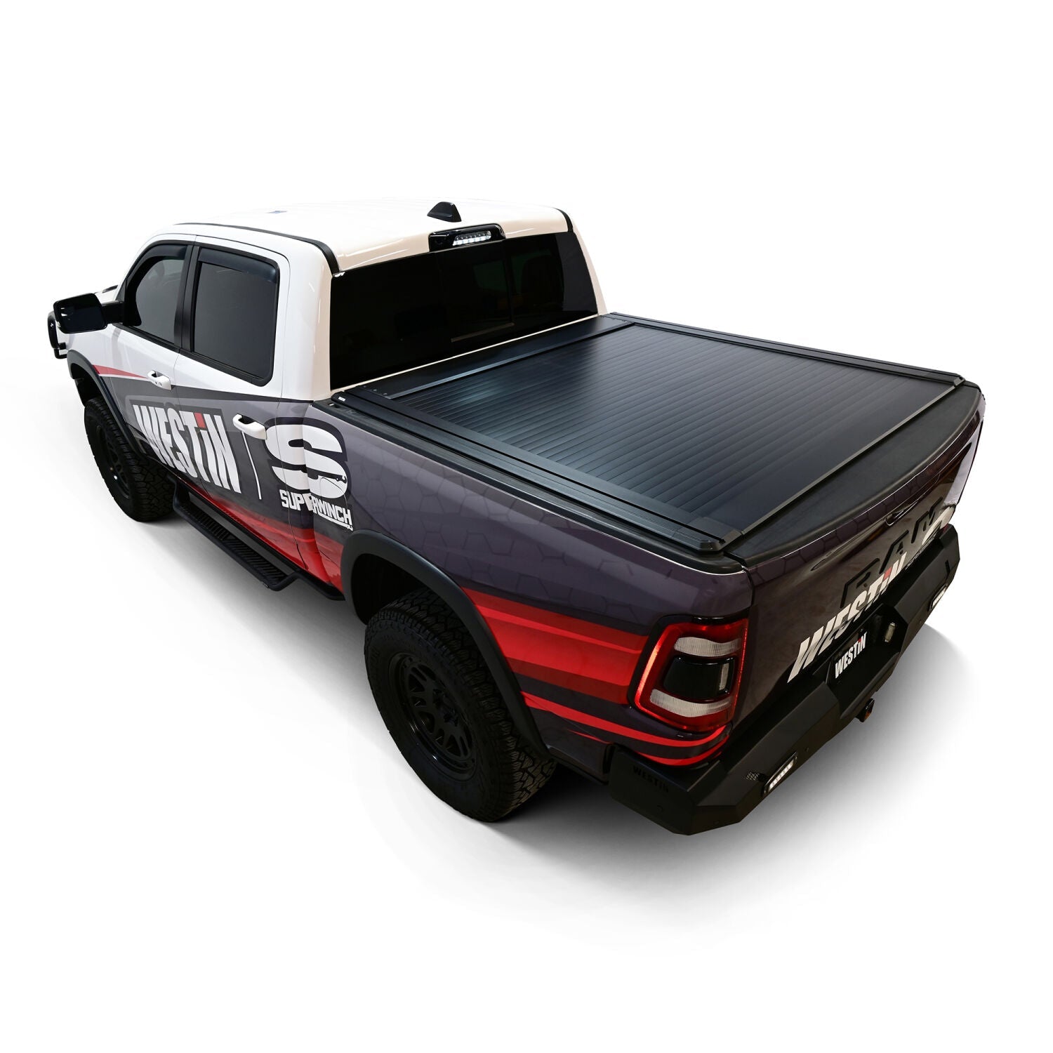 Ram 1500 2019-2026, Westin Manual Retractable Tonneau Cover, 67.4in Bed, Black, view 13