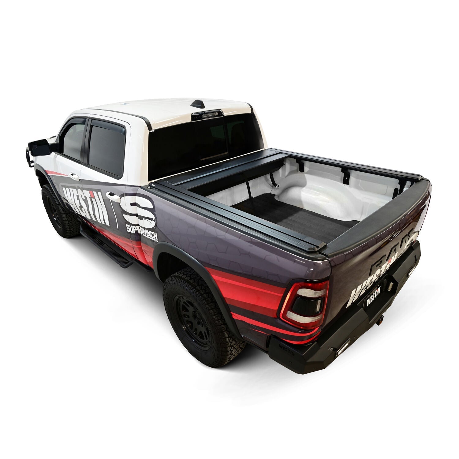 Ram 1500 2019-2026, Westin Manual Retractable Tonneau Cover, 67.4in Bed, Black, view 18