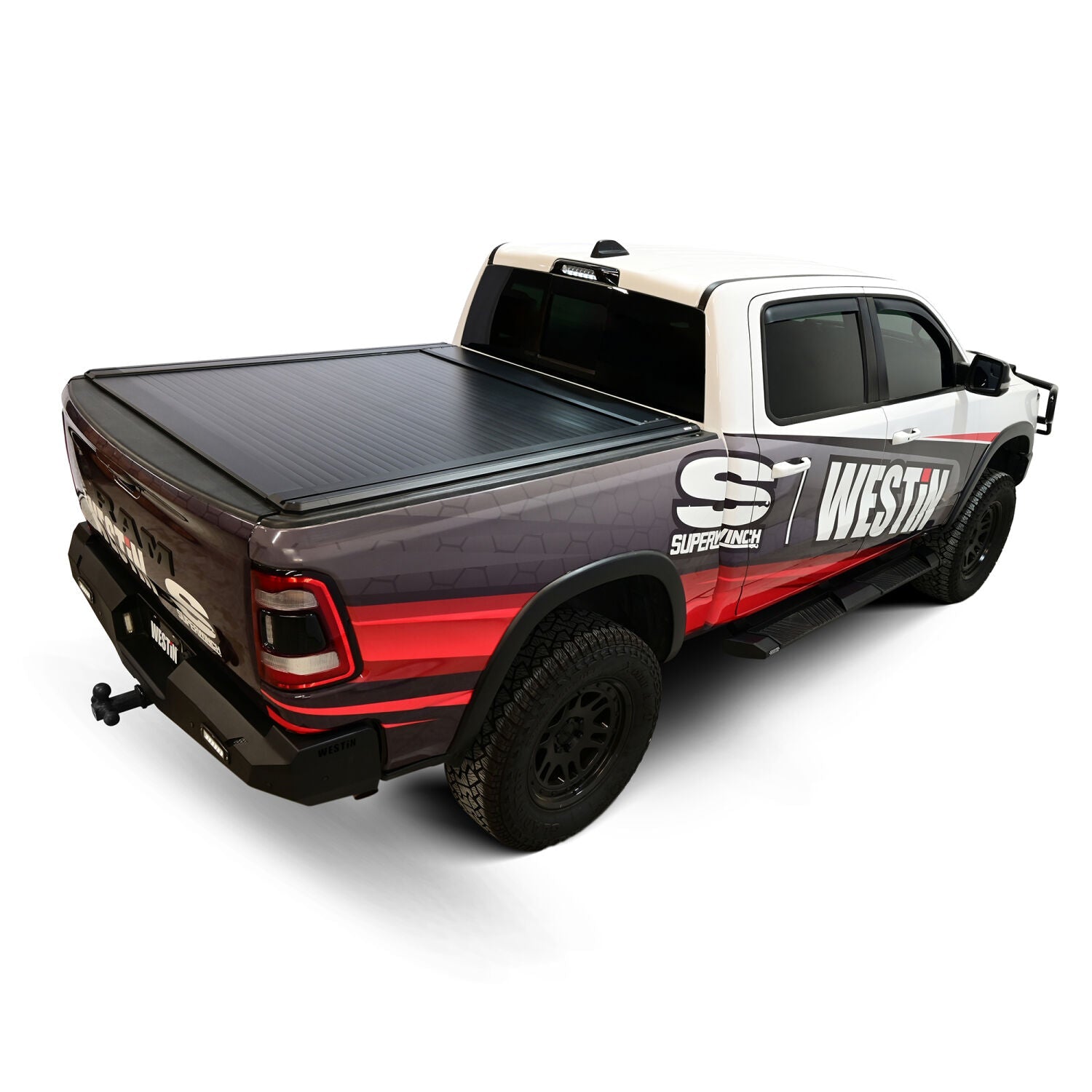 Ram 1500 2019-2026, Westin Manual Retractable Tonneau Cover, 67.4in Bed, Black, view 22