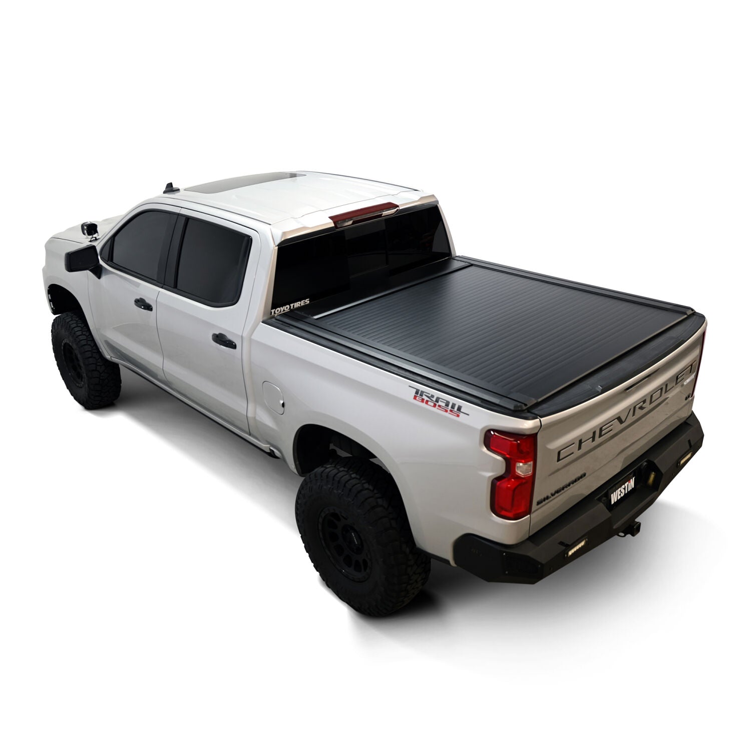 Chevrolet Silverado 1500 & GMC Sierra 1500 2019-2026, Westin Manual Retractable Tonneau Cover, 69.9in Bed, Black, view 13
