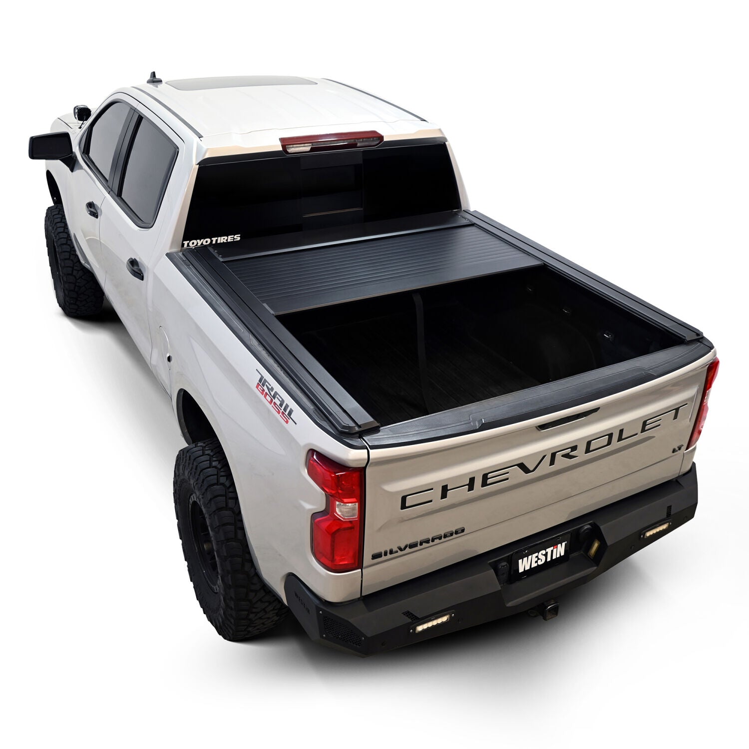 Chevrolet Silverado 1500 & GMC Sierra 1500 2019-2026, Westin Manual Retractable Tonneau Cover, 69.9in Bed, Black, view 17