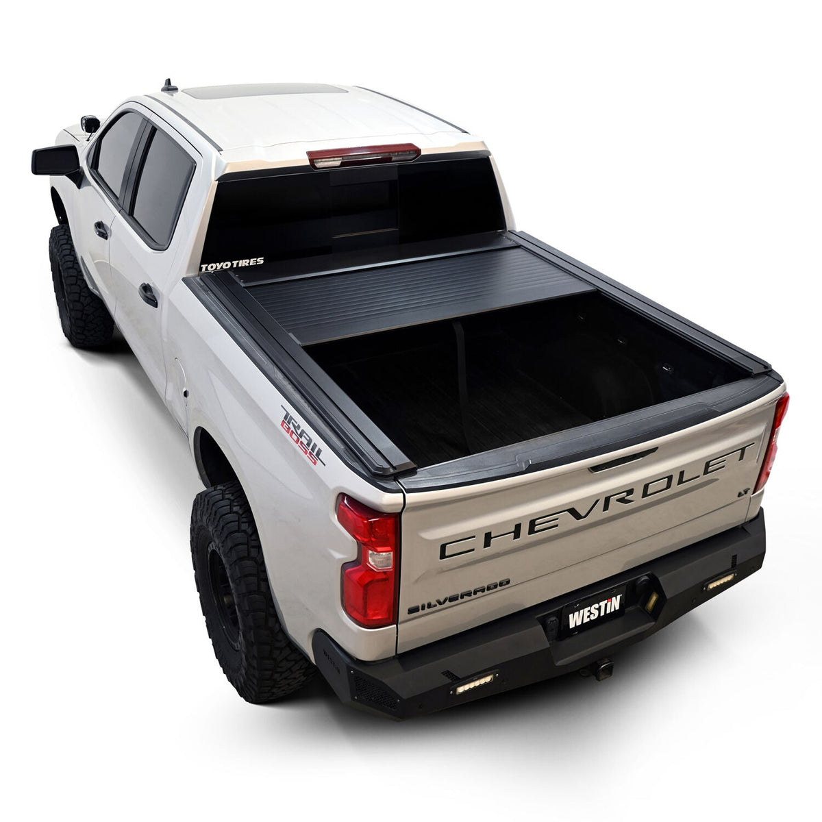 Chevrolet Silverado 1500 & GMC Sierra 1500 2019-2026, Westin Manual Retractable Tonneau Cover, 69.9in Bed, Black, view 17