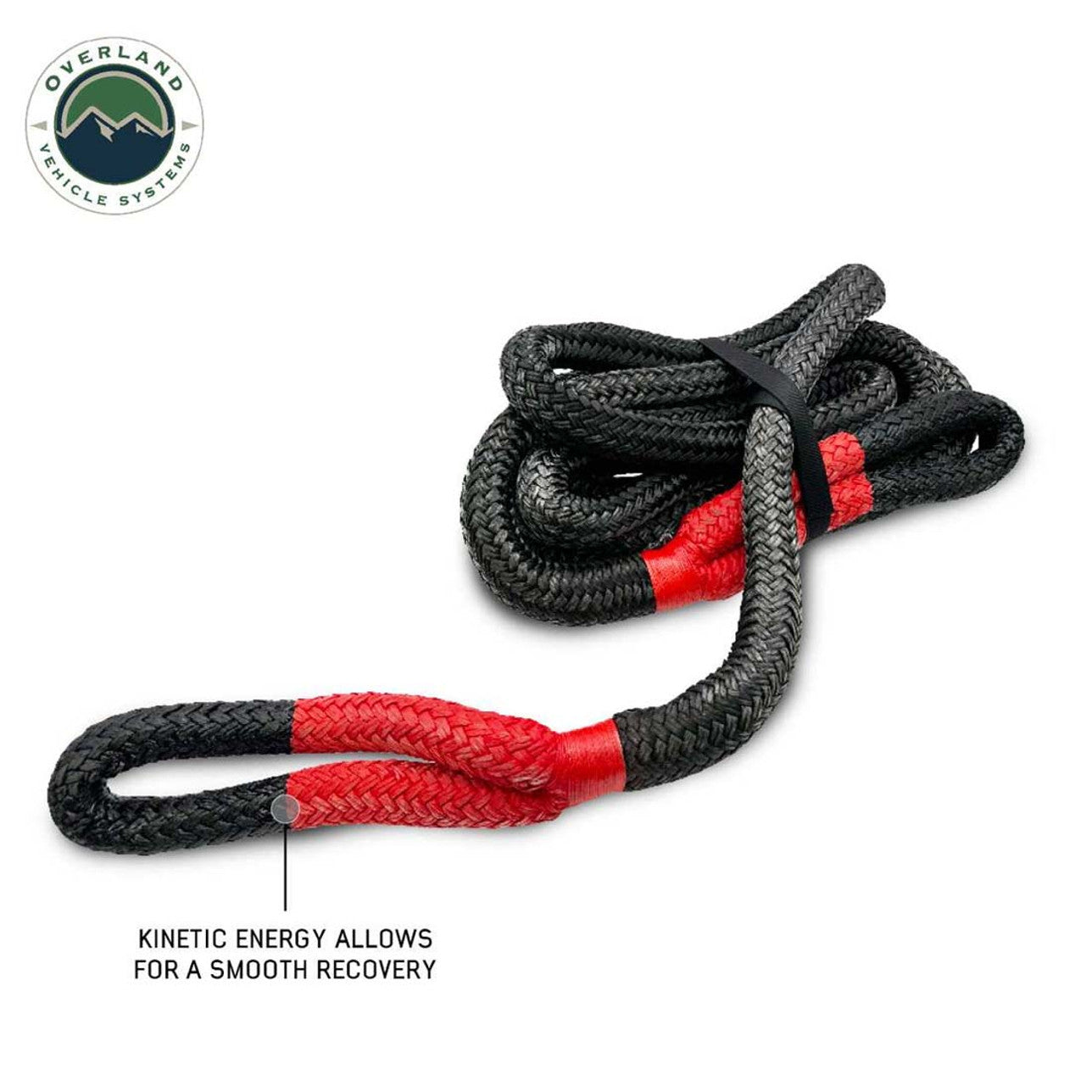 Overland Vehicle Systems Brute Kinetic Recovery Rope 5/8in x 20ft - Storage Bag