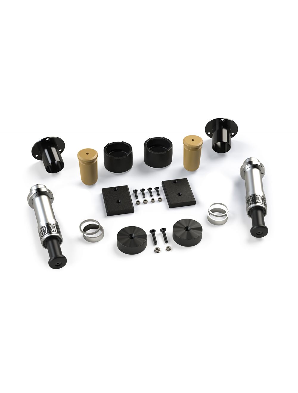 Jeep Wrangler JK 2007-2018, TeraFlex SpeedBump and Progressive Bump Stop Kit, Front and Rear, 3-3.5in Lift