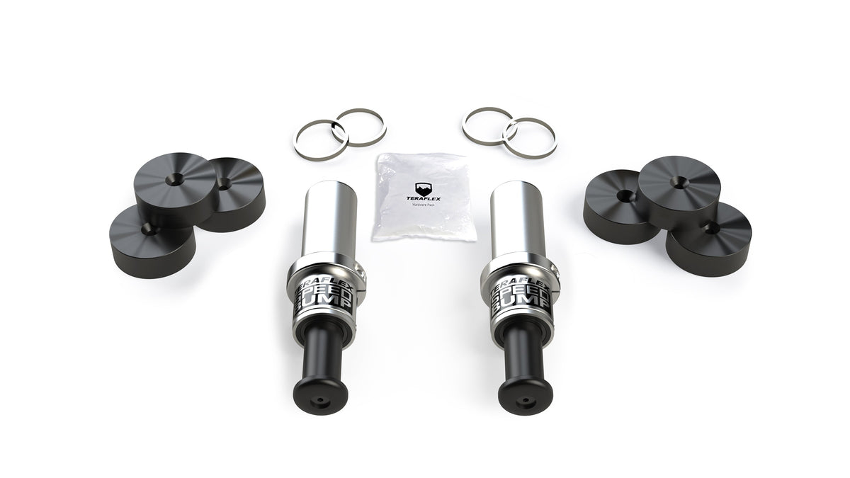 Jeep Wrangler JK/JL & Gladiator JT 2007-2026, TeraFlex 3in-Stroke SpeedBump Bump Stop Kit, Front, 4.5in Lift