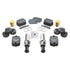 Jeep Wrangler JK/JL 2007-2026, TeraFlex 3in-Stroke SpeedBump and Progressive Bump Stop Kit, Front and Rear, 4.5in Lift