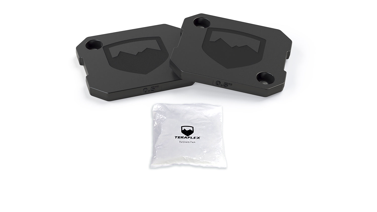 Jeep Wrangler JK 2007-2018 & Gladiator JT 2020-2026, TeraFlex 0.5in Bump Stop Strike Pad Shim Kit