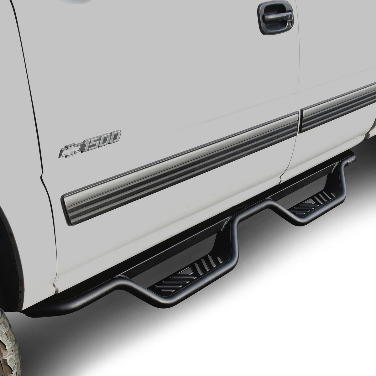Chevrolet Silverado & GMC Sierra 1999-2019, Westin Outlaw Drop Nerf Step Bars, Extended Cab, Textured Black, view 6